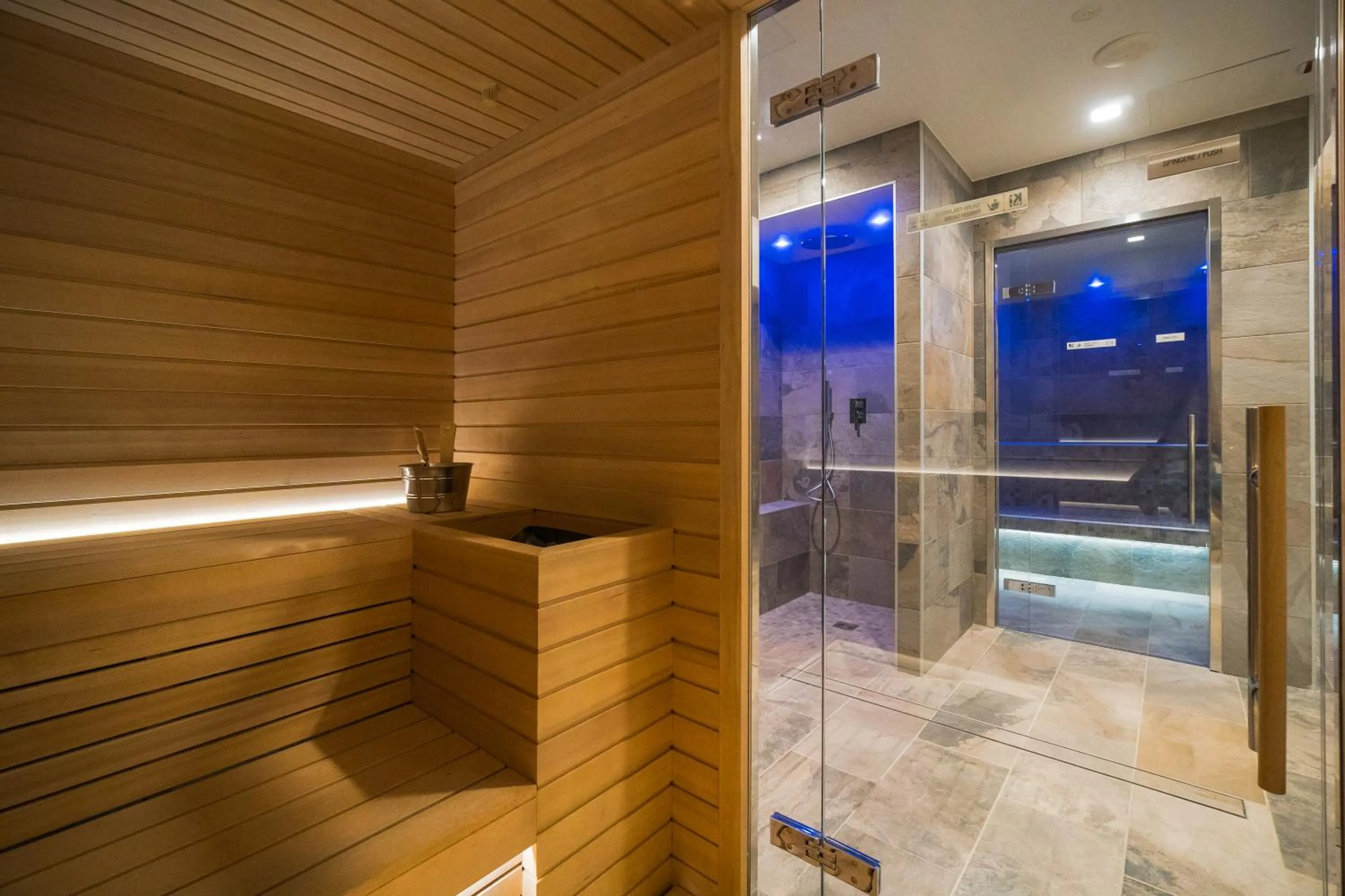 Sauna in Le Cappuccinelle Suites&SPA