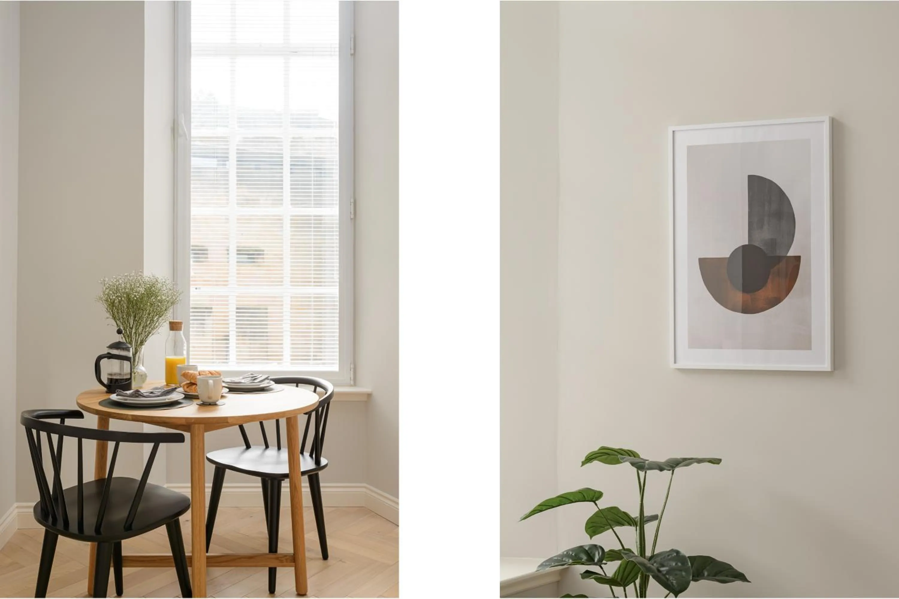 Dining area in Museum Apartments