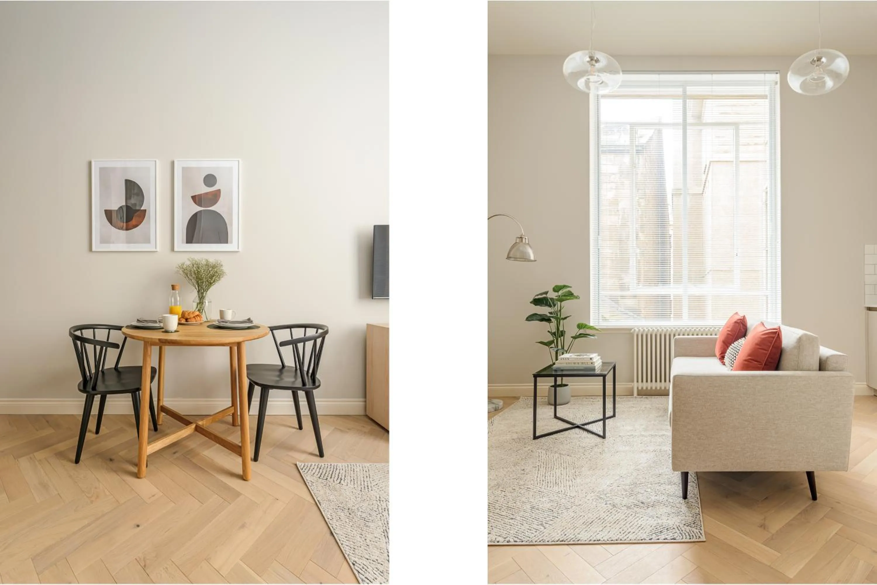 Living room in Museum Apartments