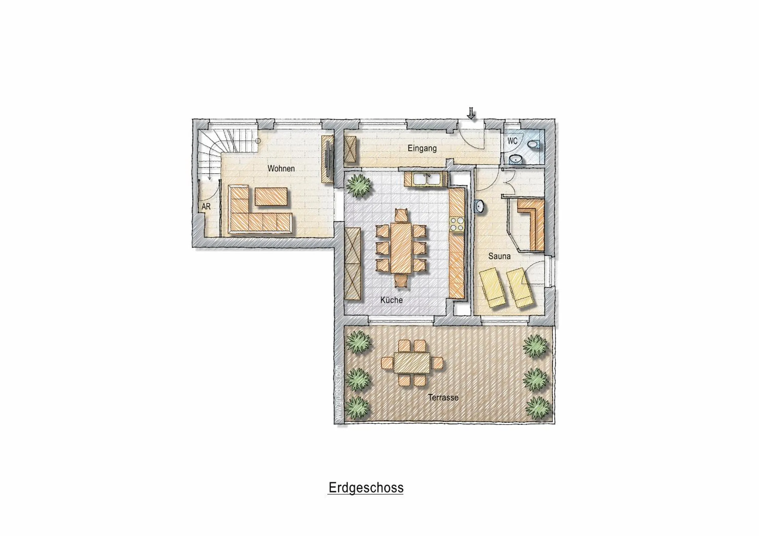 Floor plan in Zur alten Fabrik