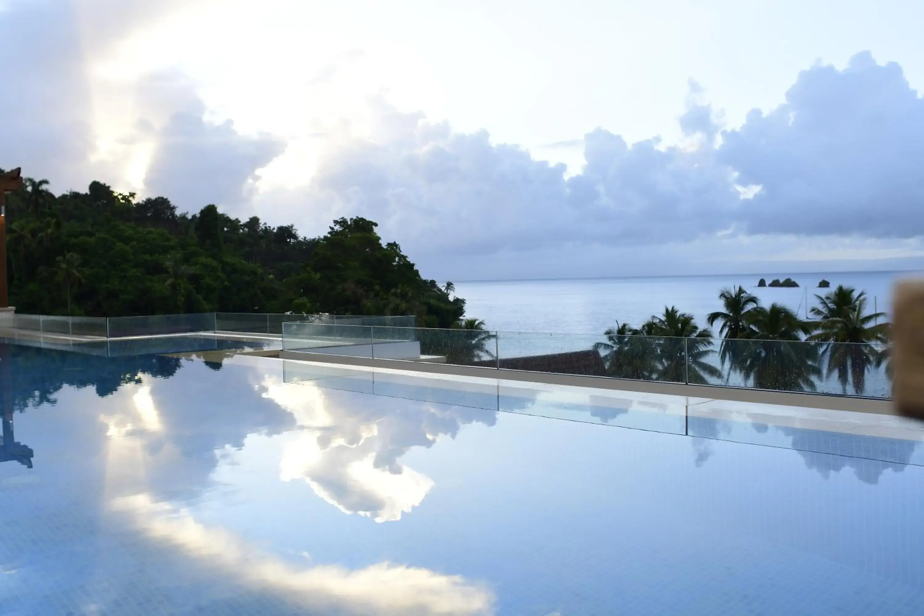 Pool view in Hacienda Samana Bay Hotel Pool view in Hacienda Samana Bay Hotel