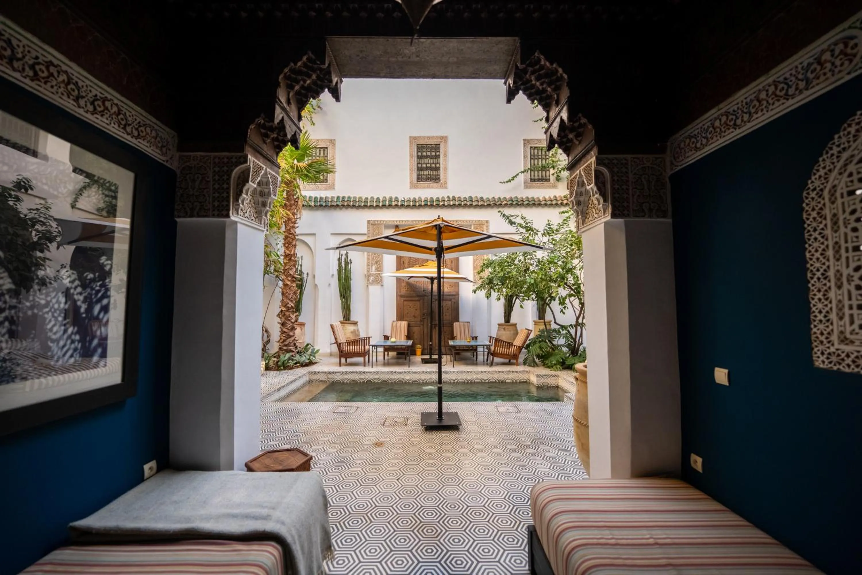 Patio in Riad Les Yeux Bleus