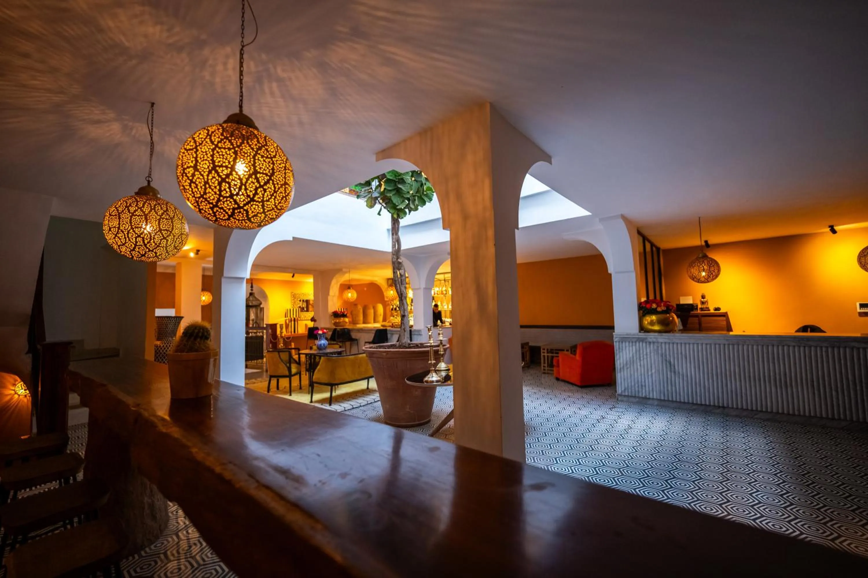 Lobby or reception in Riad Les Yeux Bleus