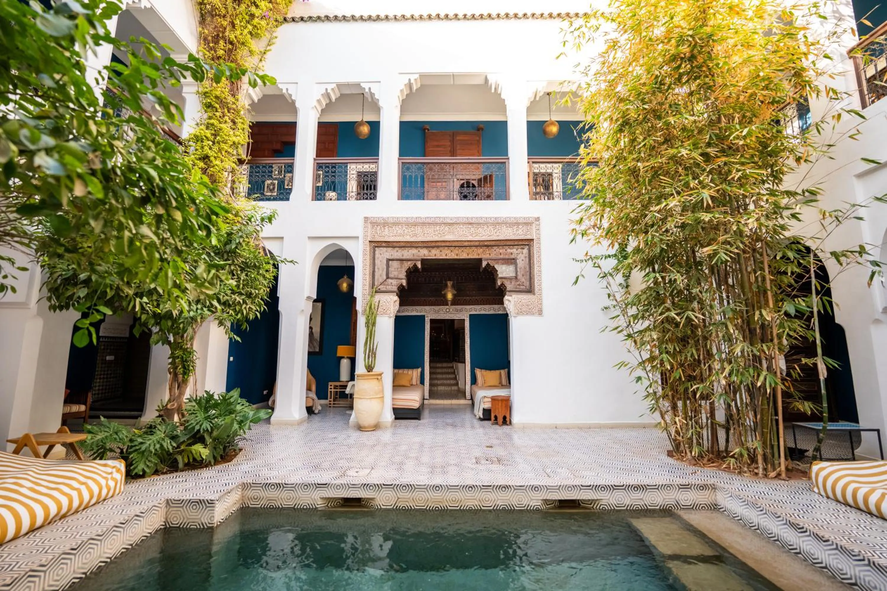 Patio in Riad Les Yeux Bleus