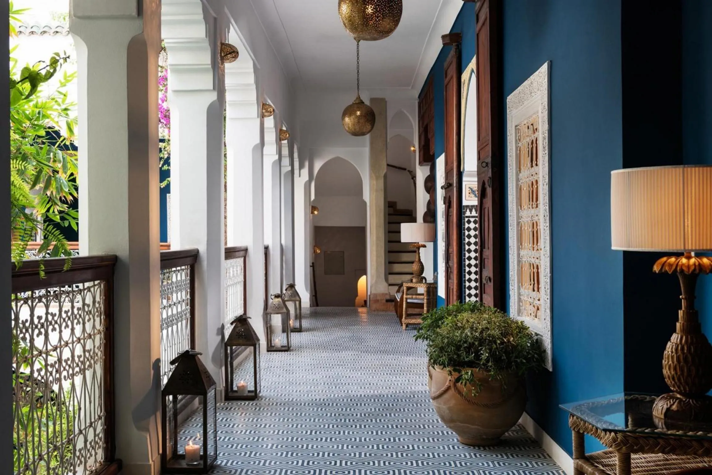 Balcony/Terrace in Riad Les Yeux Bleus
