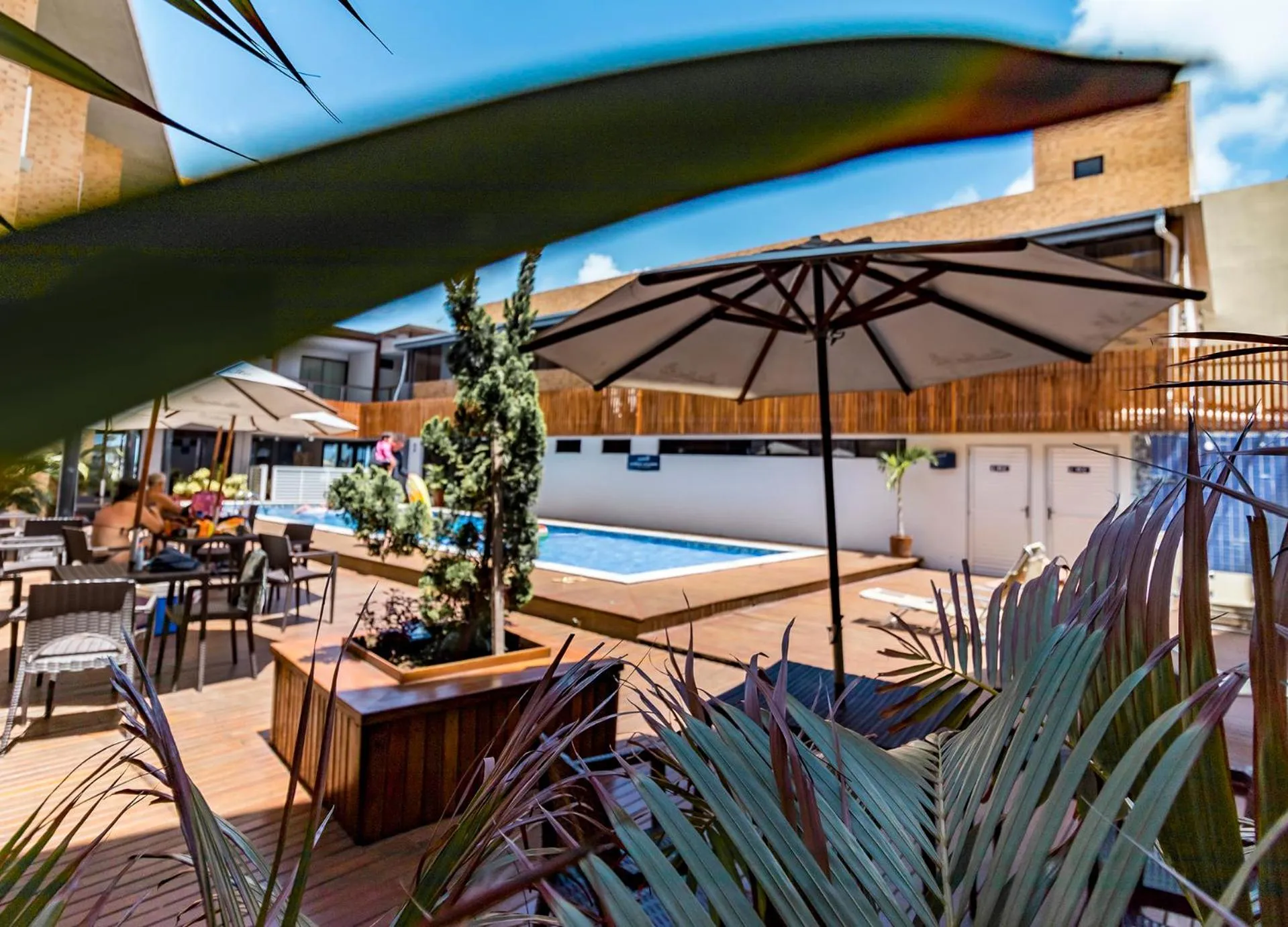 Pool view in Bessa Beach Hotel