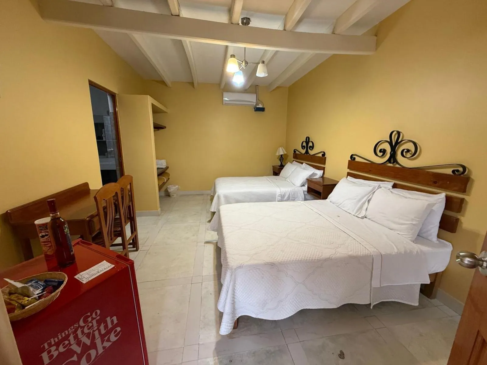 Bed in Hosteria Suiza