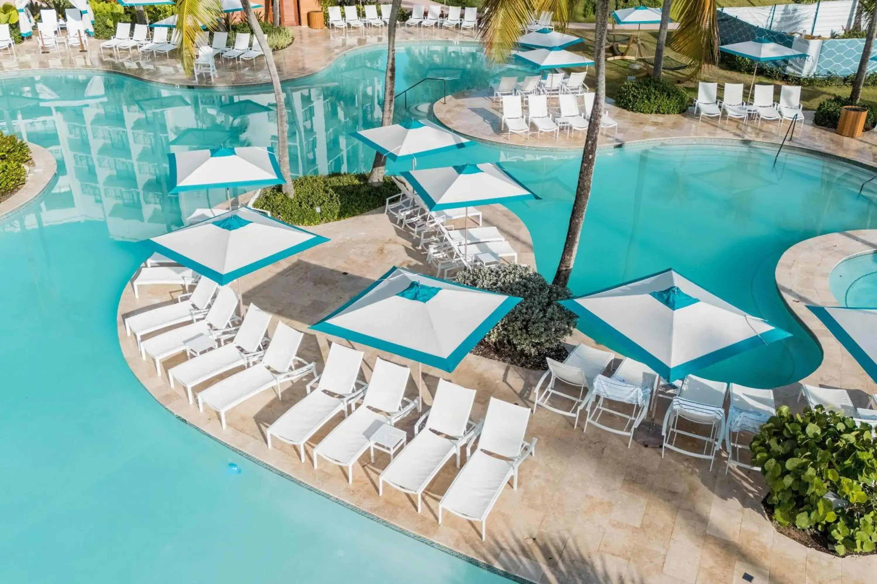 Pool view in Wyndham Grand Rio Mar Rainforest Beach and Golf Resort Pool view in Wyndham Grand Rio Mar Rainforest Beach and Golf Resort