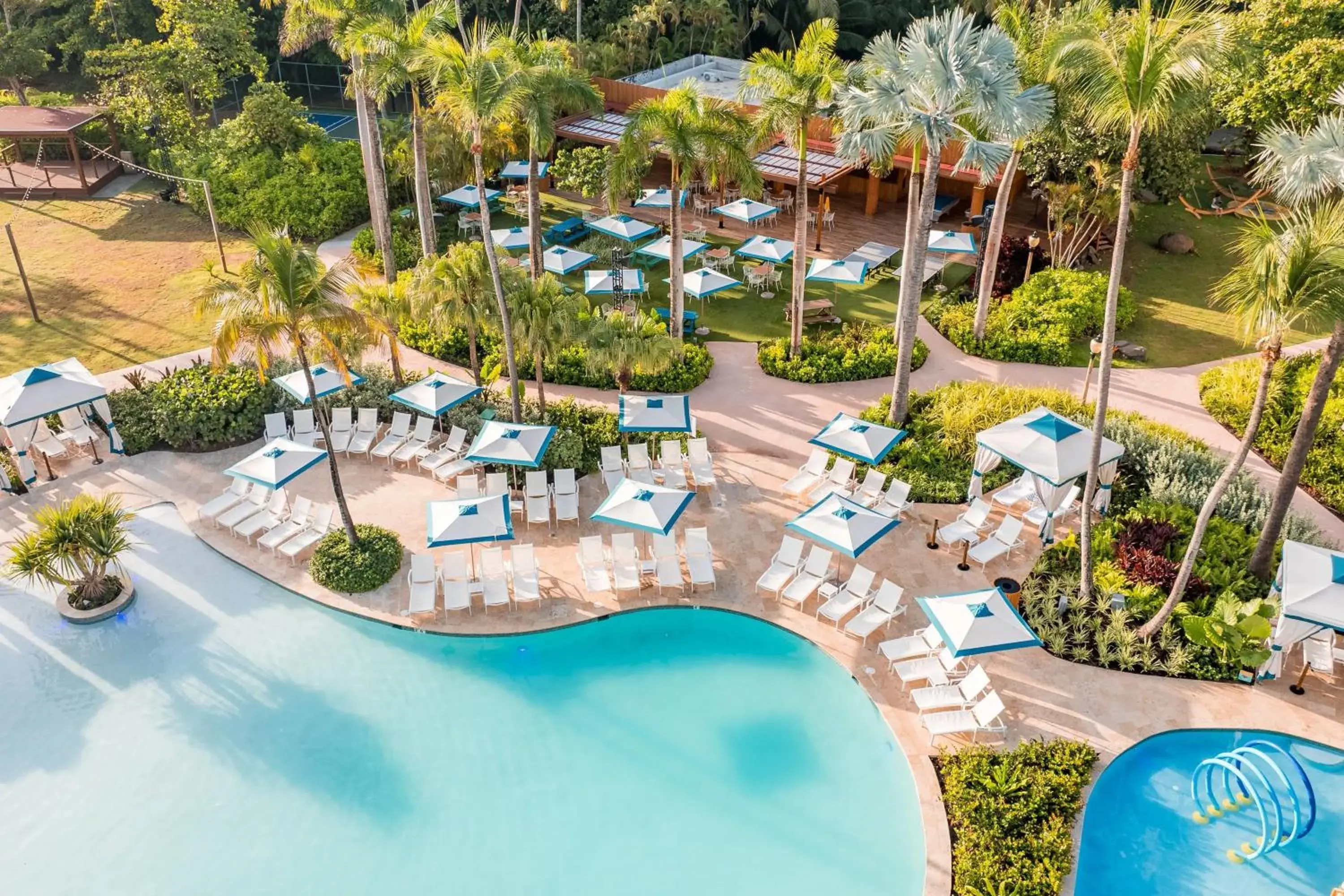 Pool view in Wyndham Grand Rio Mar Rainforest Beach and Golf Resort Pool view in Wyndham Grand Rio Mar Rainforest Beach and Golf Resort