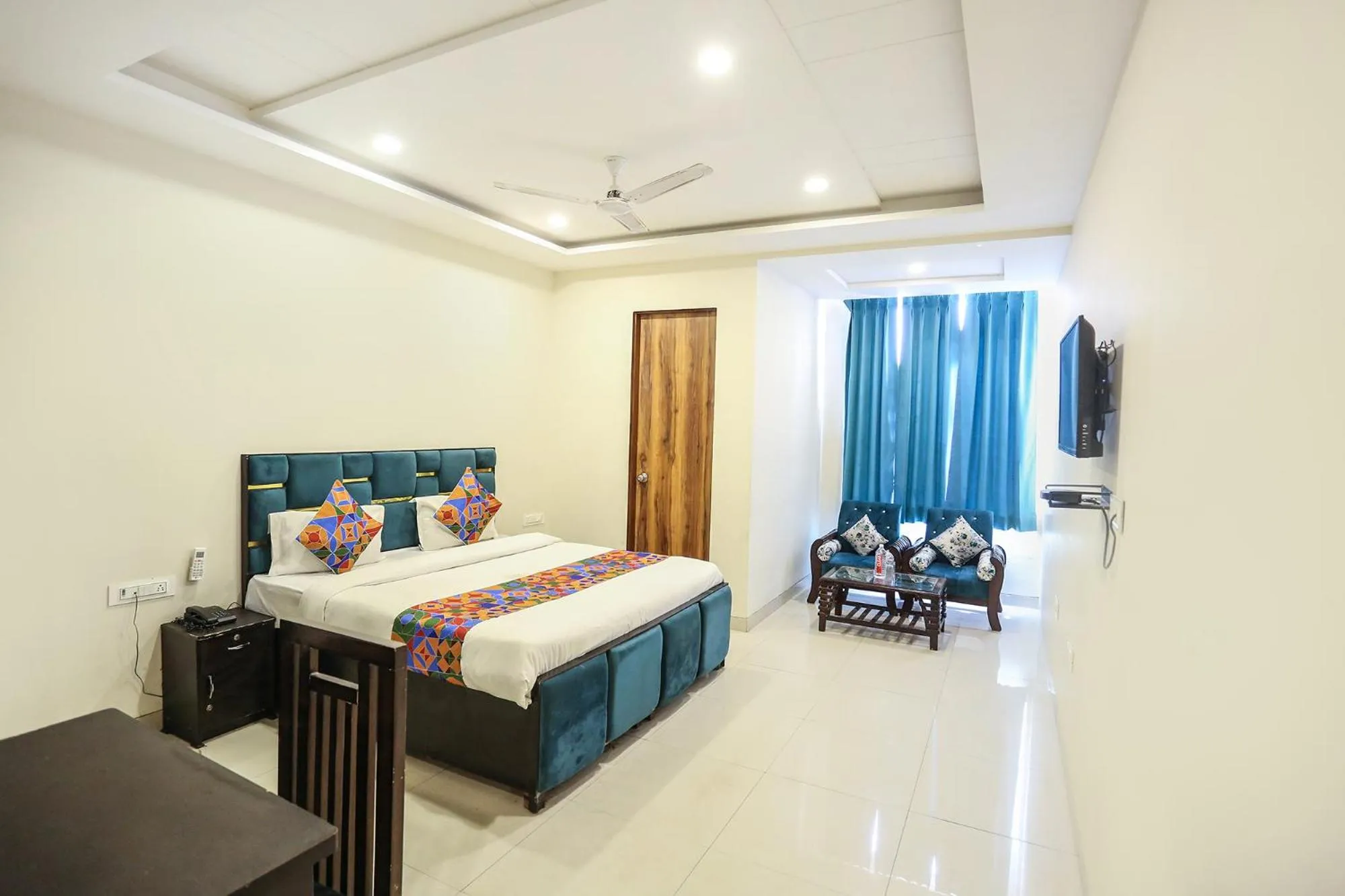 Bed in FabHotel Shiv Rachna - Mansarovar
