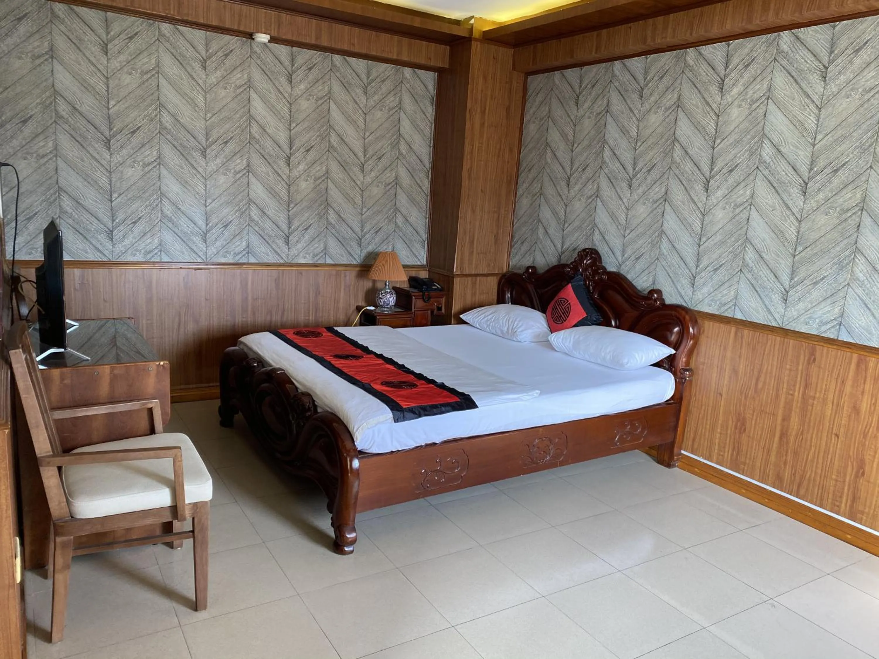 Bed in Valentine Hotel Hanoi