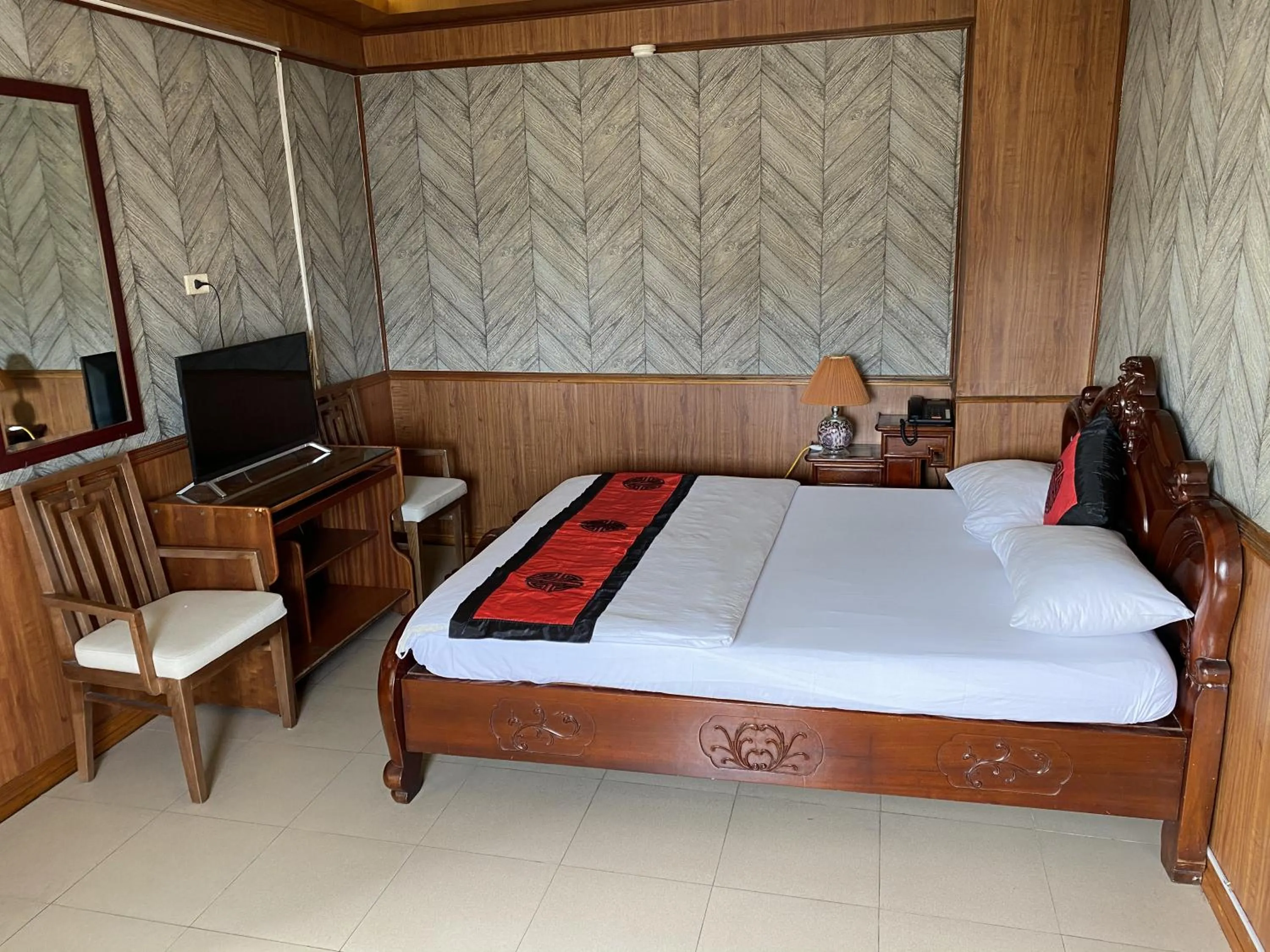 Bed in Valentine Hotel Hanoi