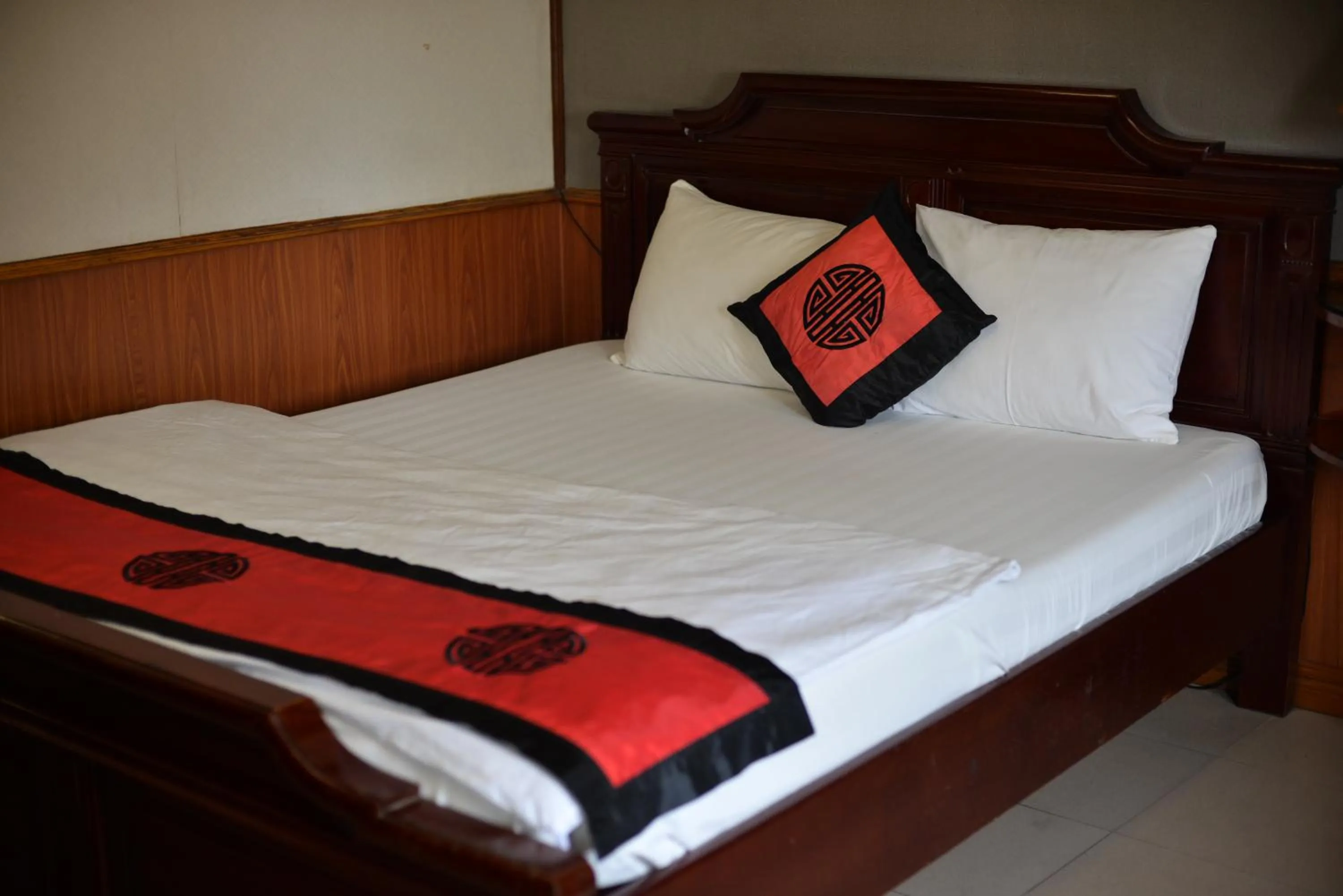 Bed in Valentine Hotel Hanoi