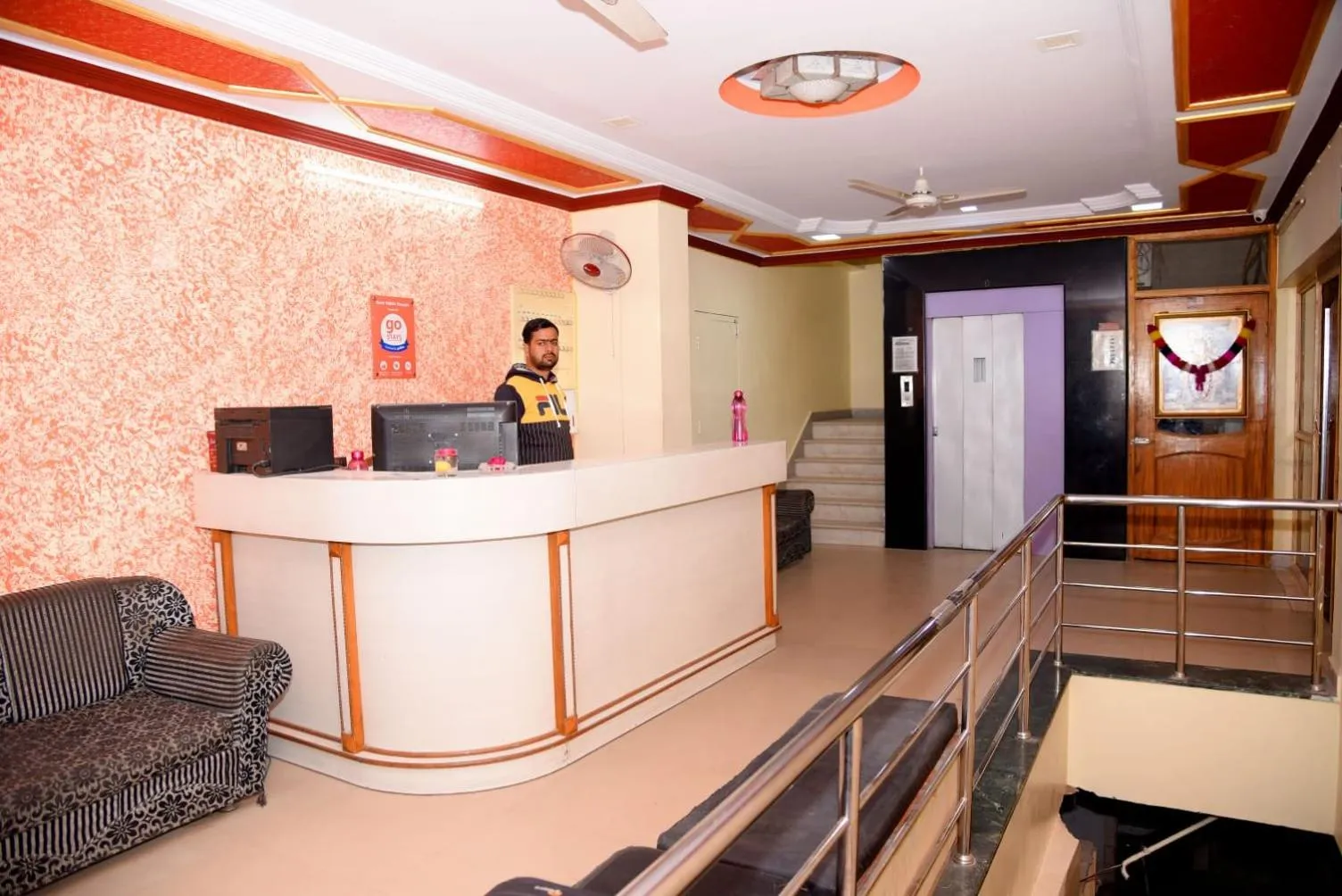 Lobby or reception in Hotel Siddhi Vinayak