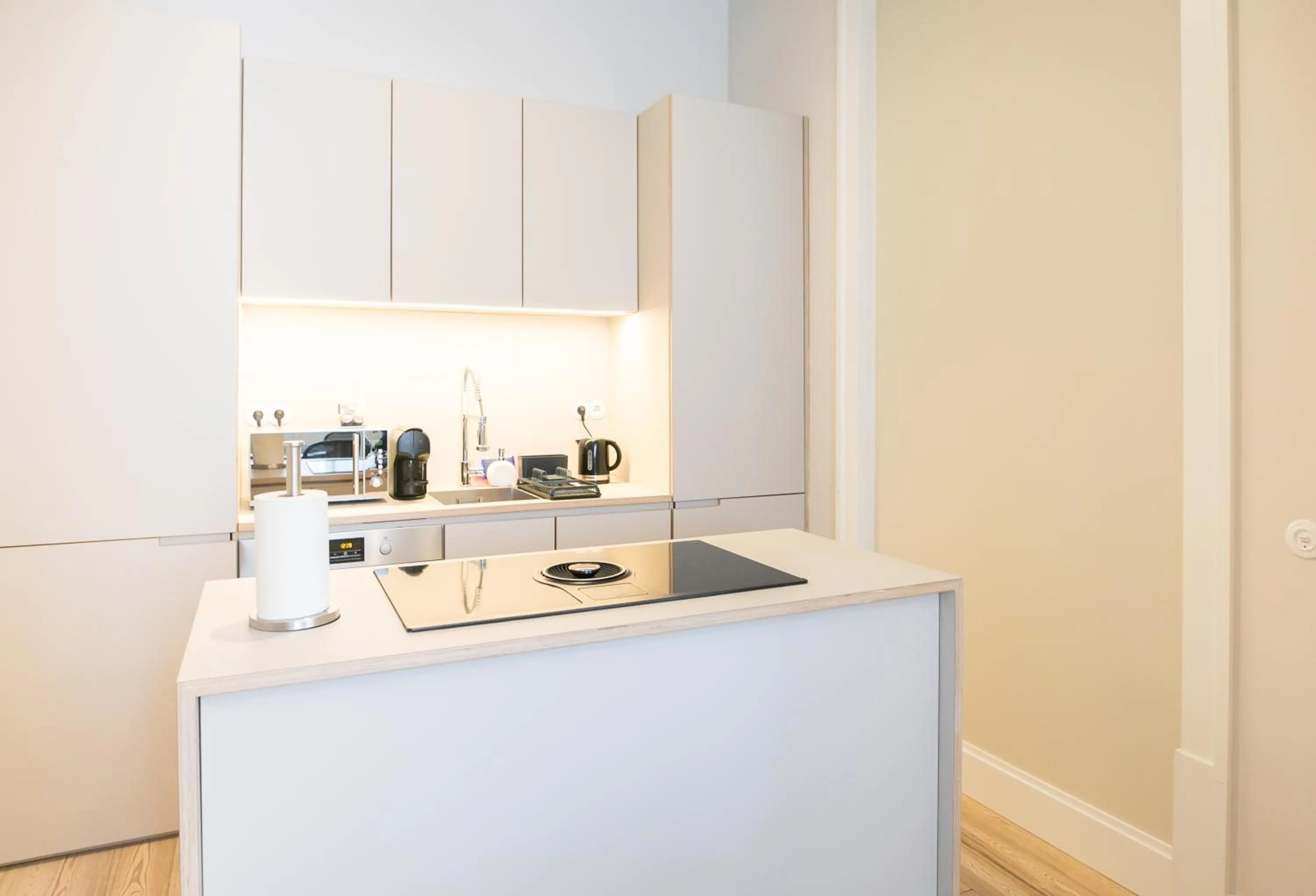 Kitchen or kitchenette in The Lift Apartments by RIDAN Hotels