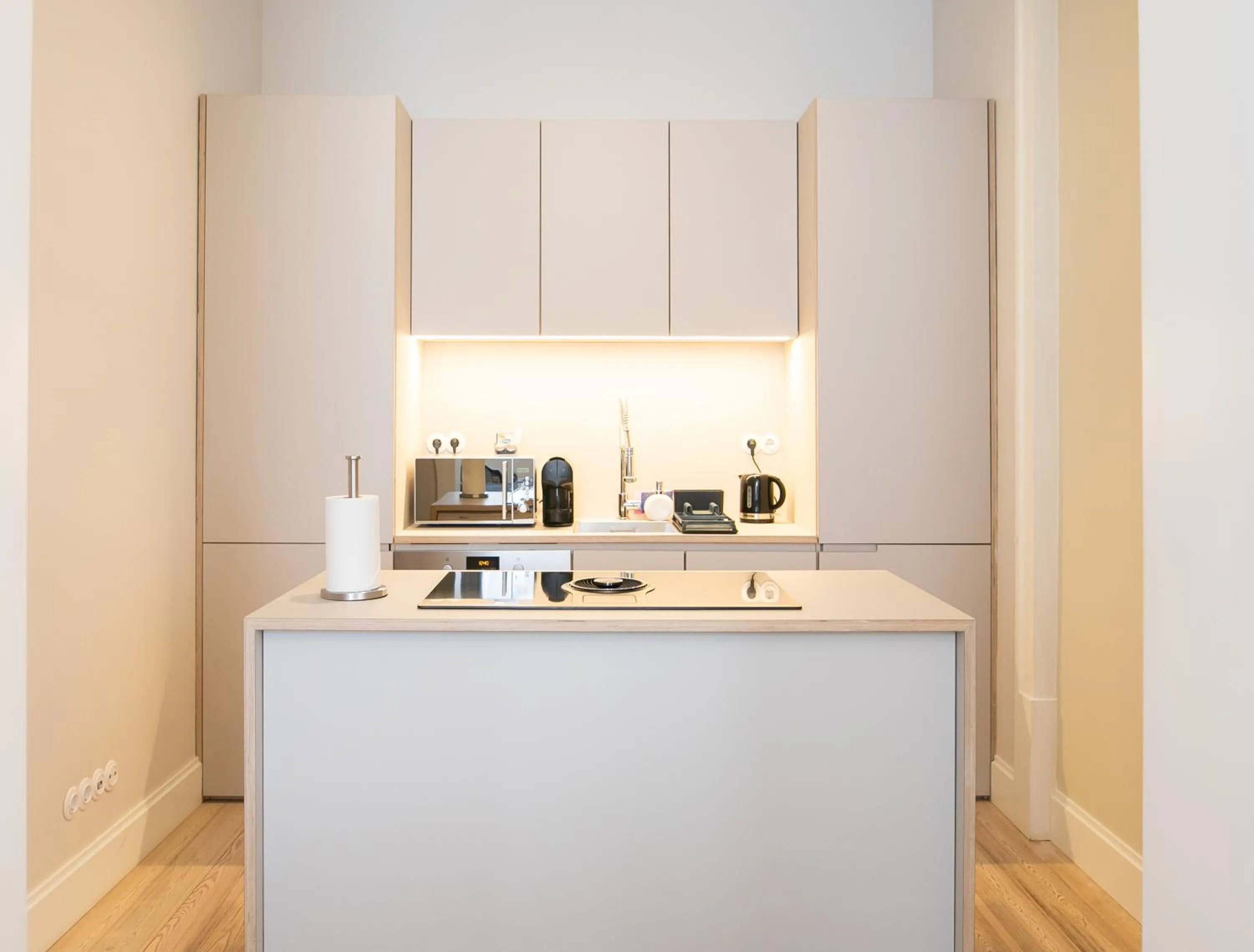 Kitchen or kitchenette in The Lift Apartments by RIDAN Hotels