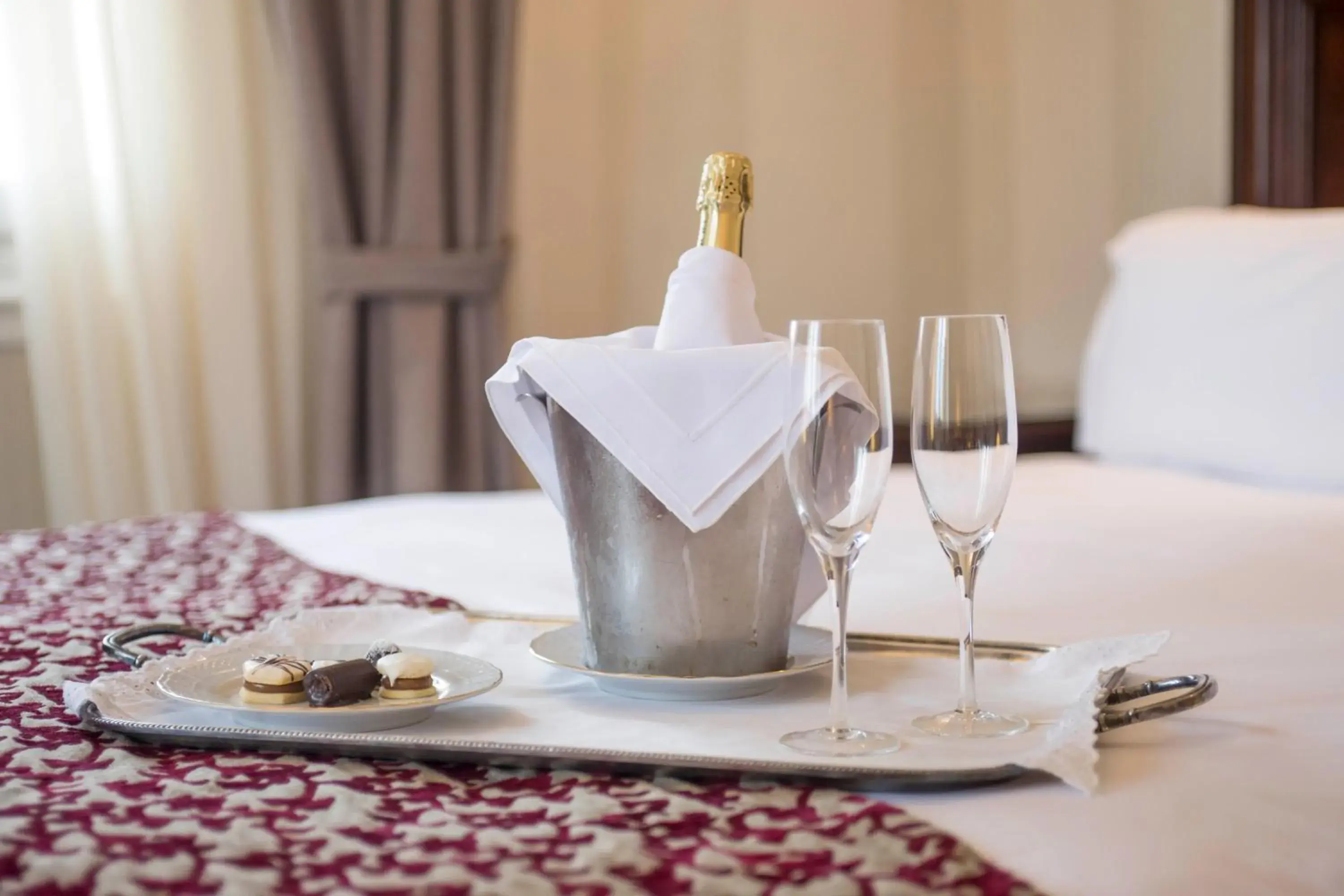 Bedroom, Bed in Claridge Hotel Bedroom, Bed in Claridge Hotel