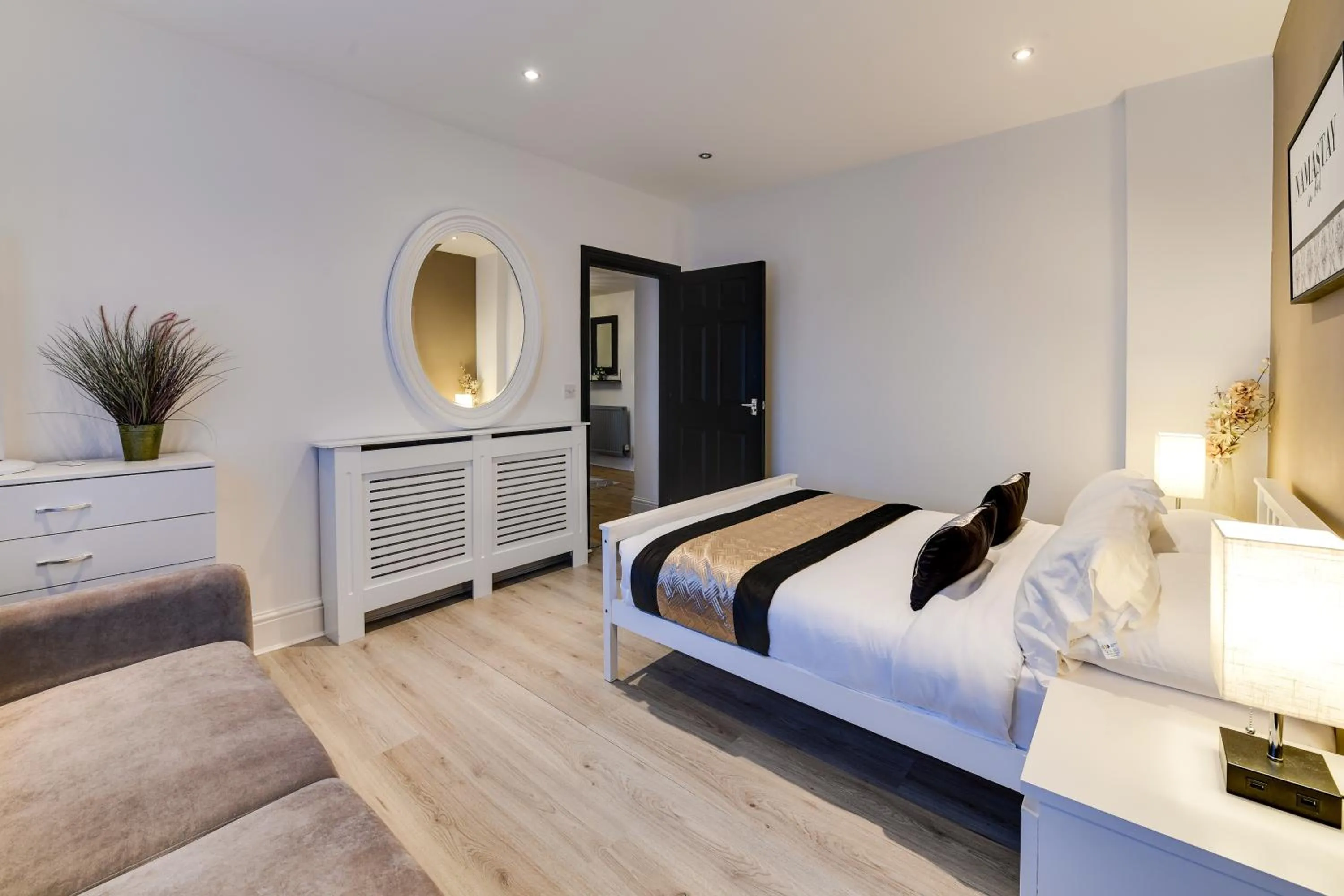Photo of the whole room, Bed in InstaLet Apartments I Wigan Central I Free Parking