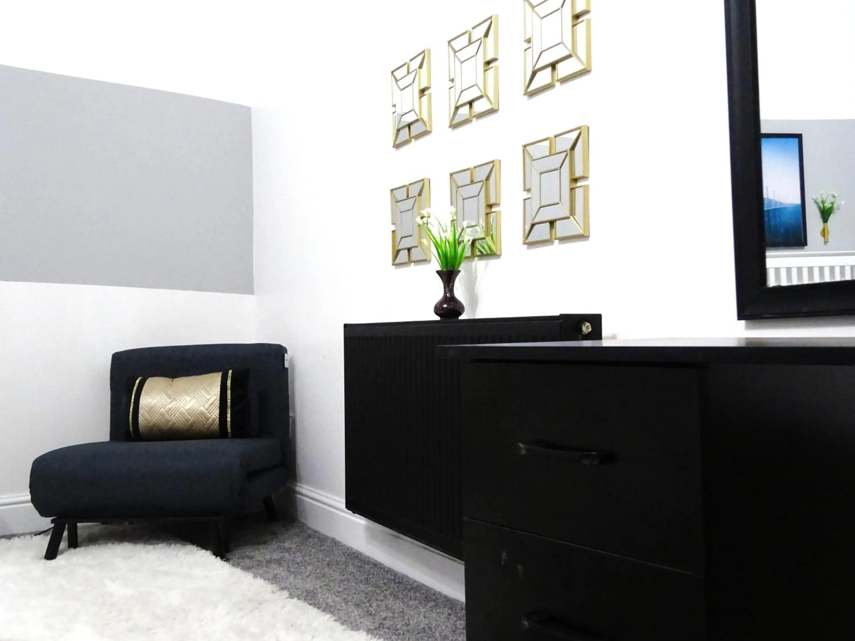 Bedroom in InstaLet Apartments I Wigan Central I Free Parking