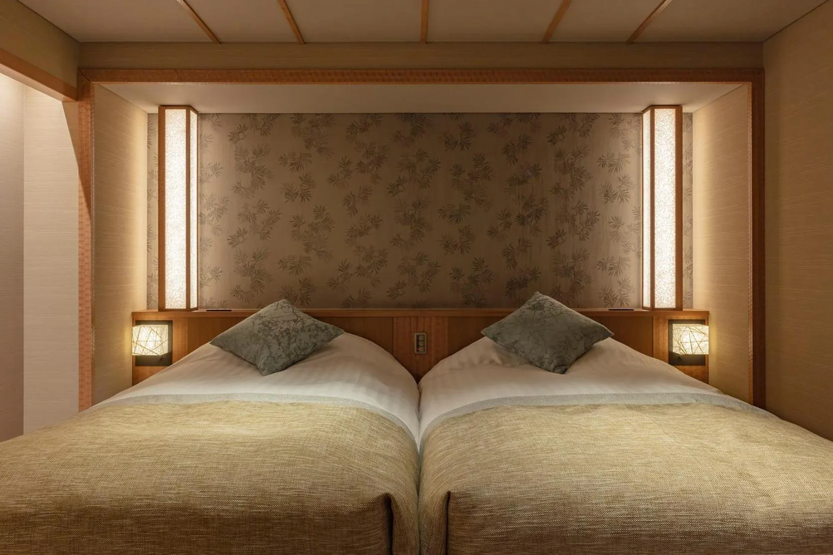 Bed in Tokachigawa Onsen Daiichi Hotel