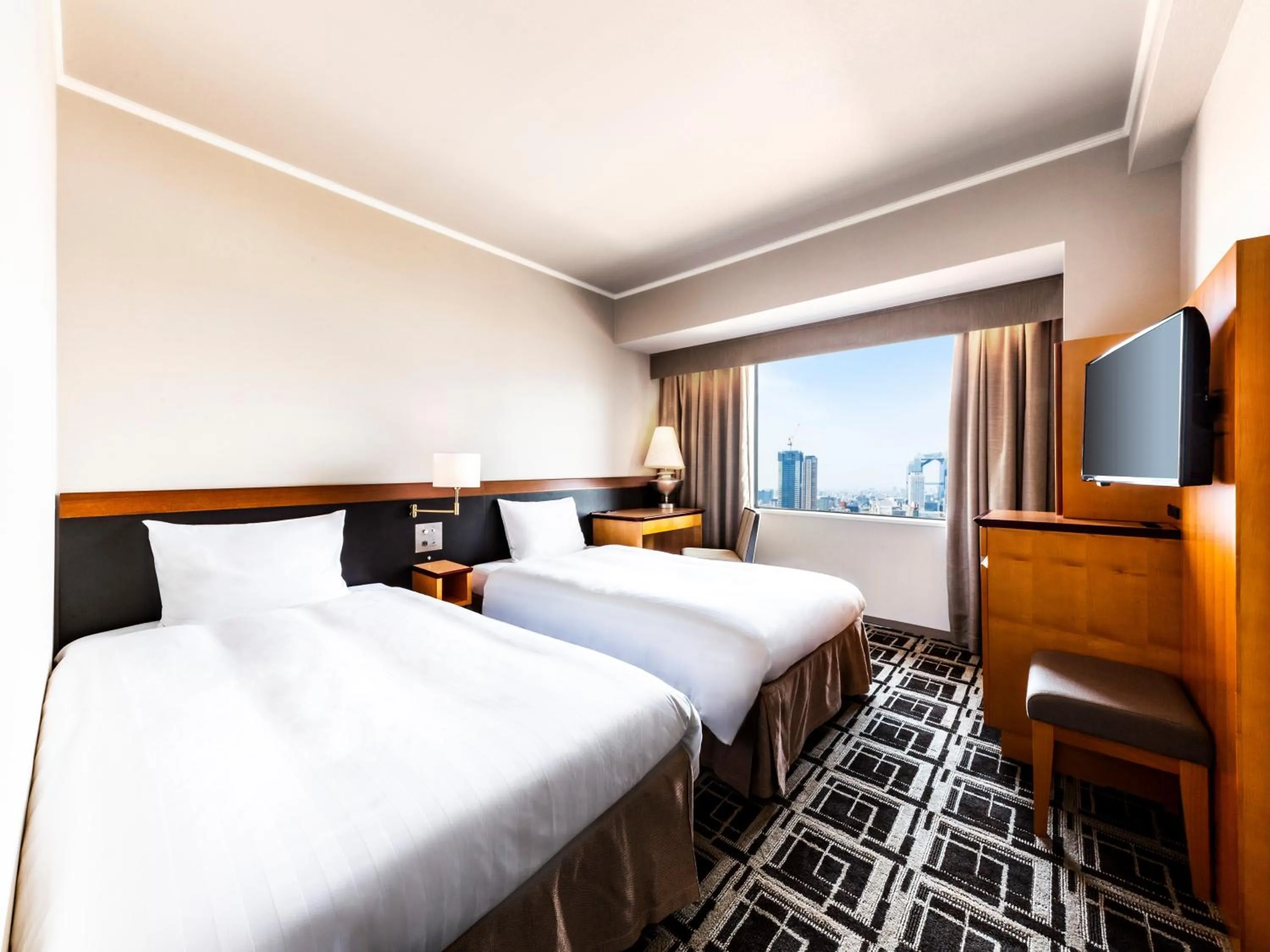 Photo of the whole room, Bed in Hotel Hanshin Osaka