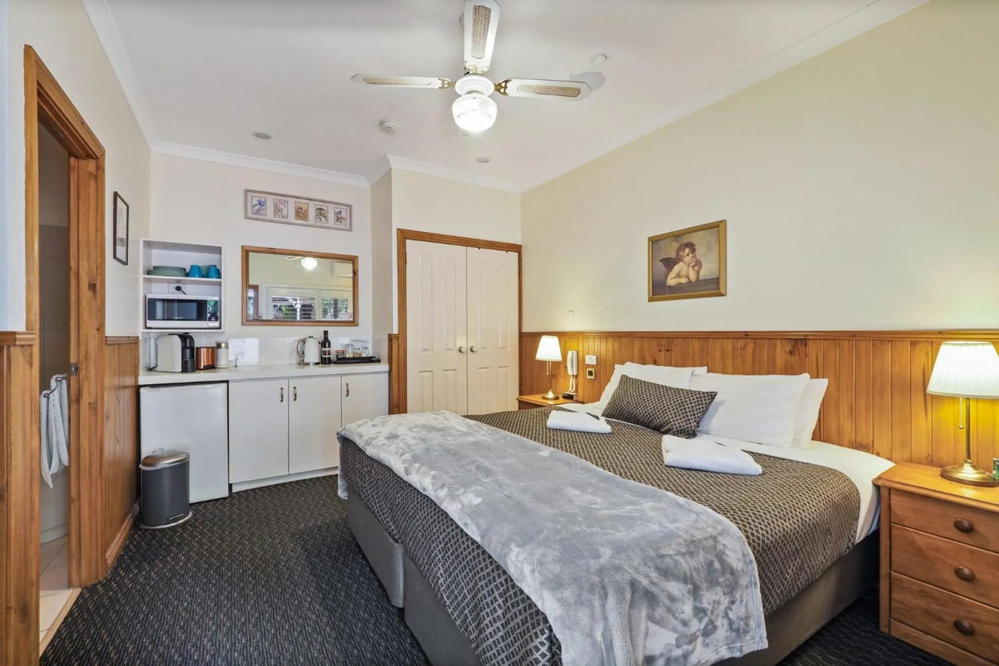 Bed in Forest Lodge Resort