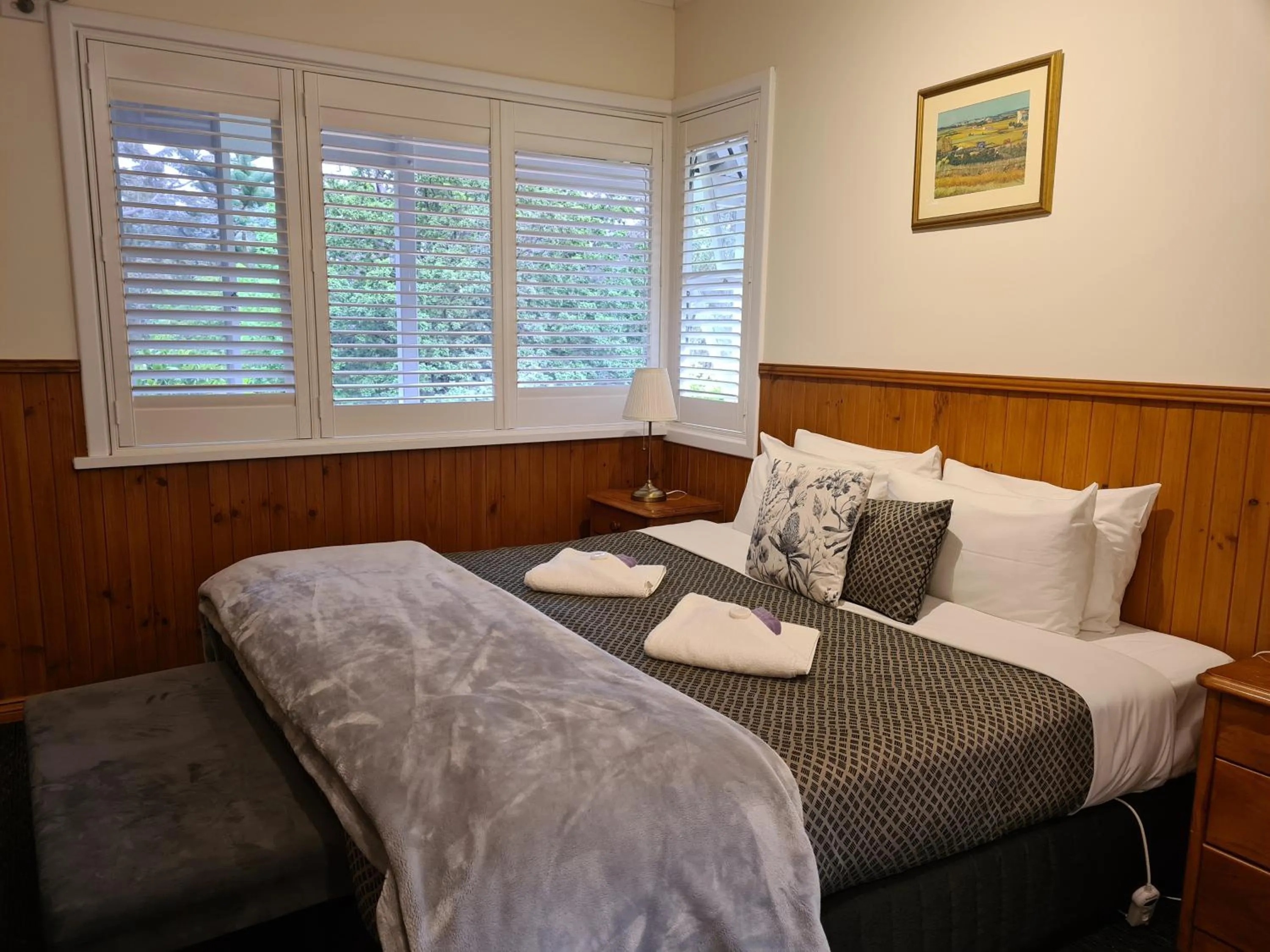 Bed in Forest Lodge Resort