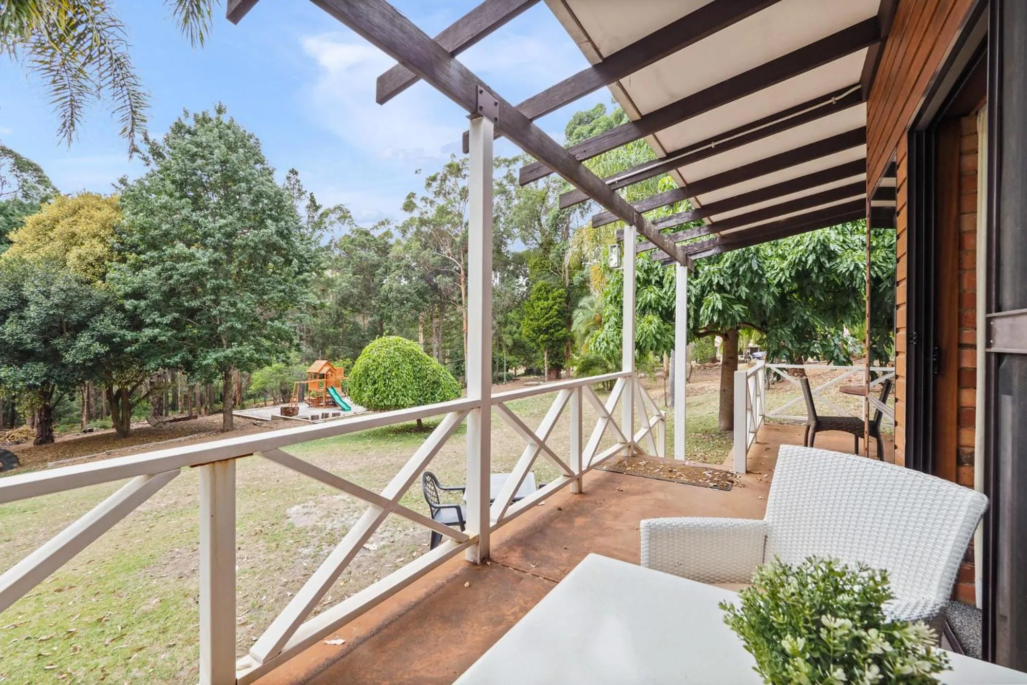 Patio in Forest Lodge Resort
