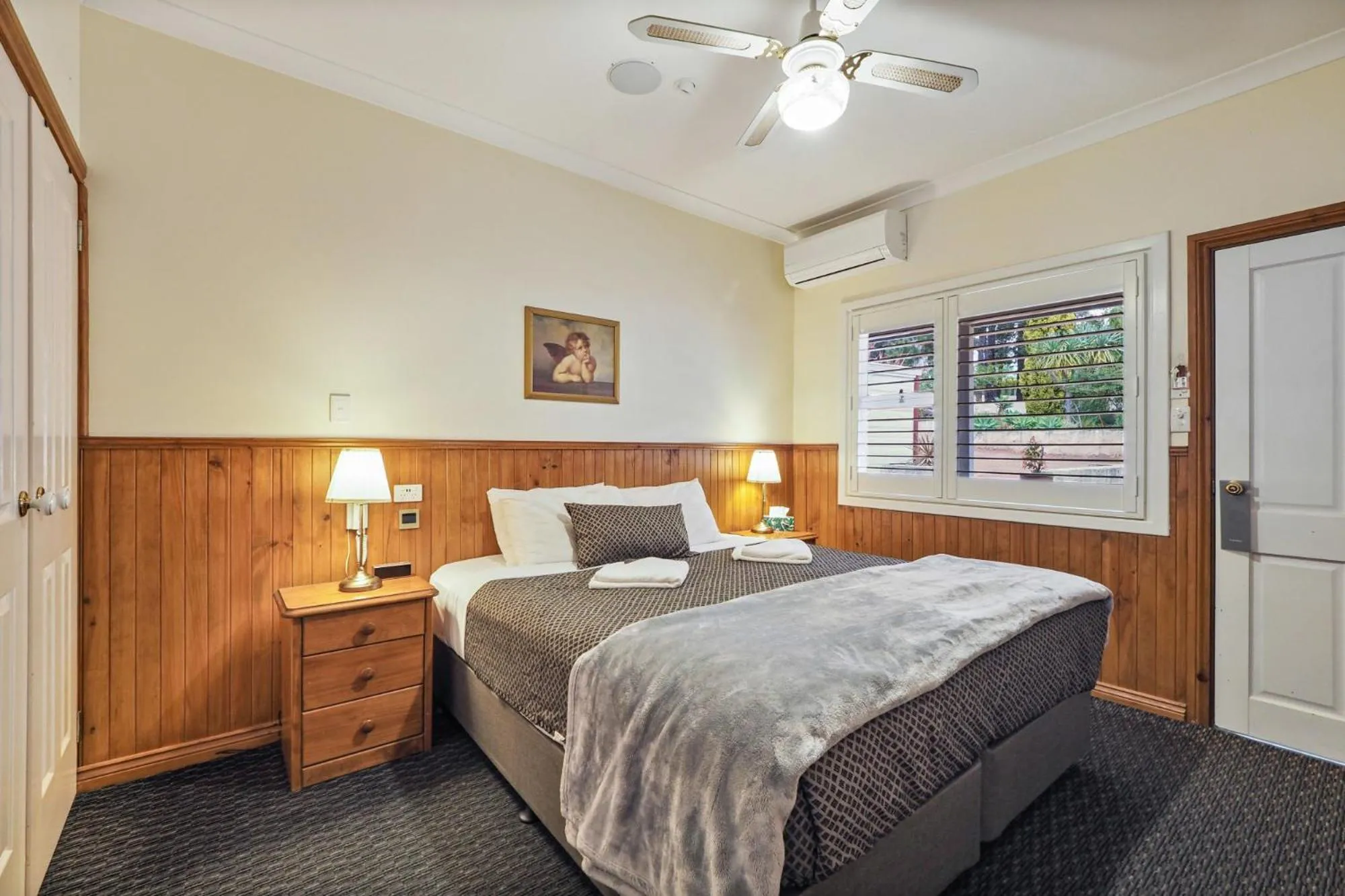 Bed in Forest Lodge Resort