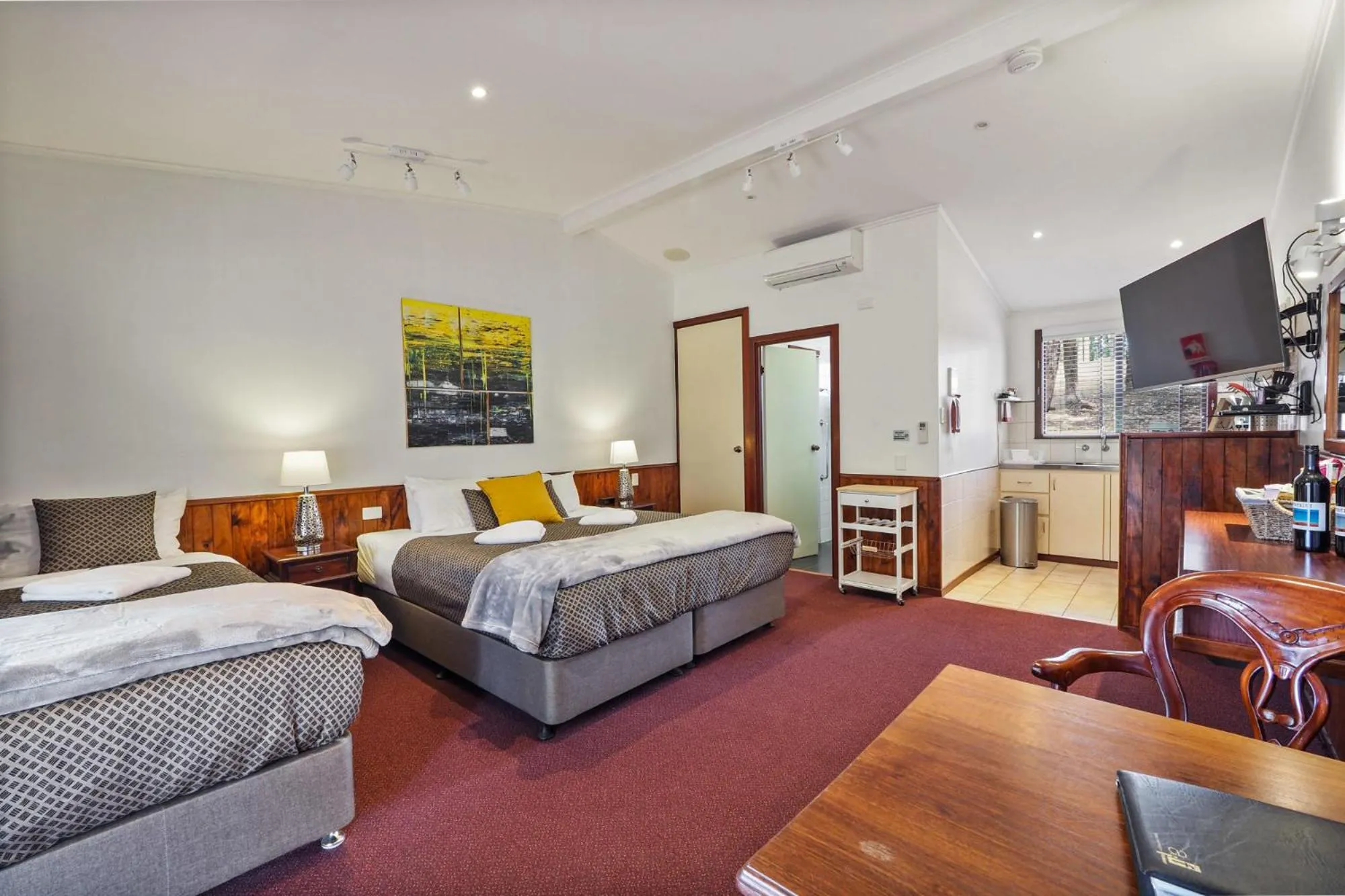 Bed in Forest Lodge Resort