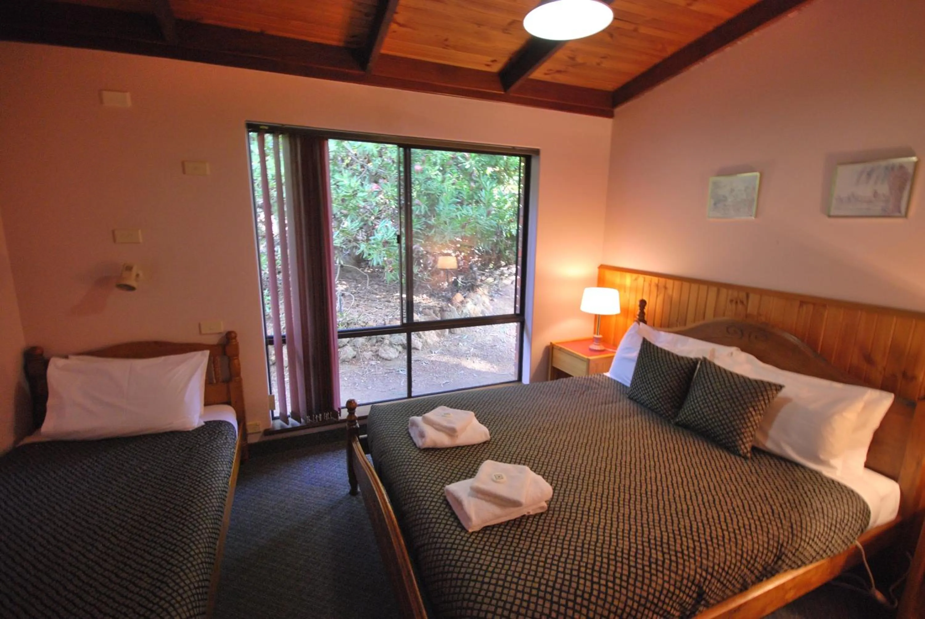 Spring, Bed in Forest Lodge Resort