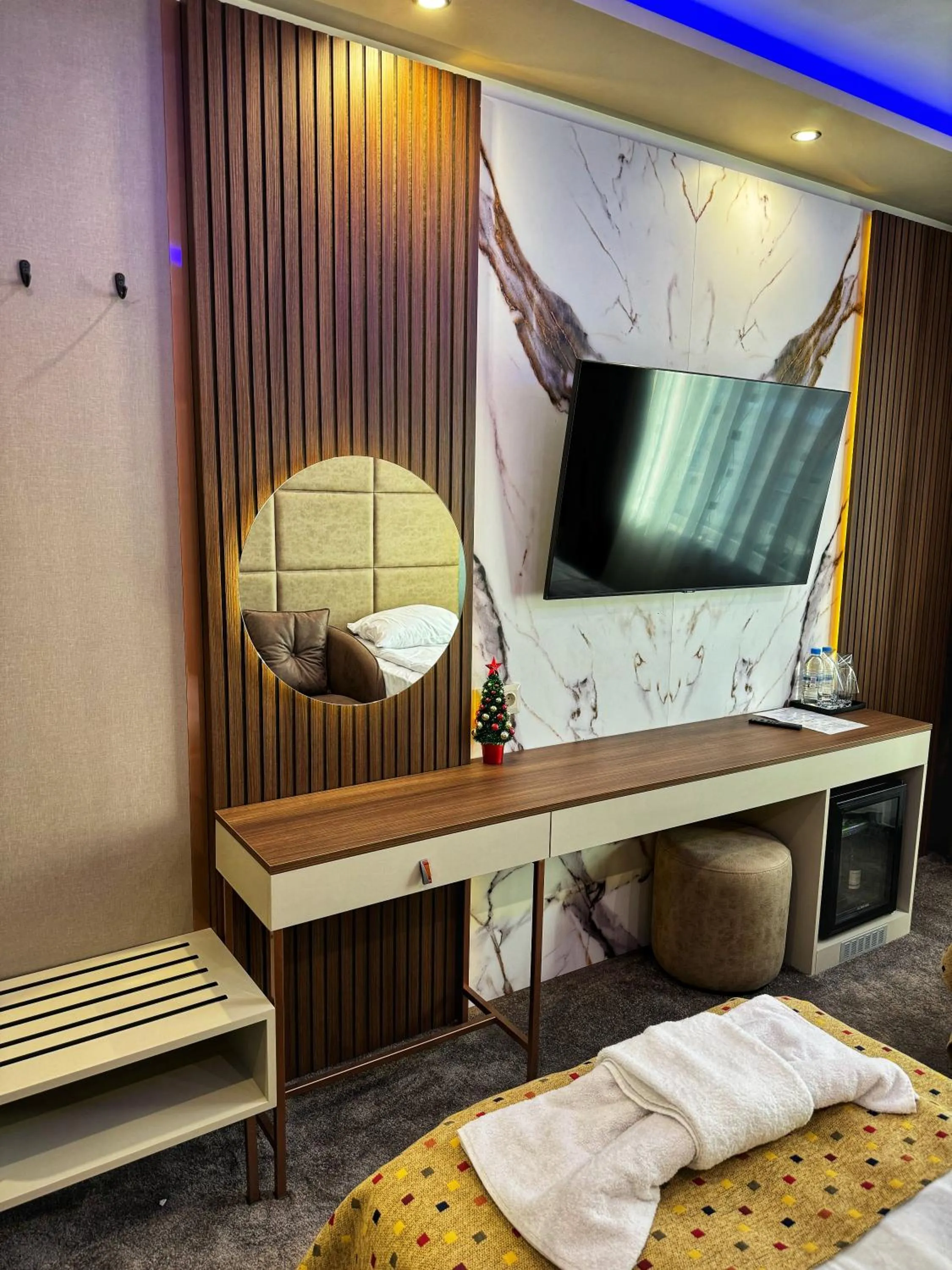 Bed in Hotel Diamant