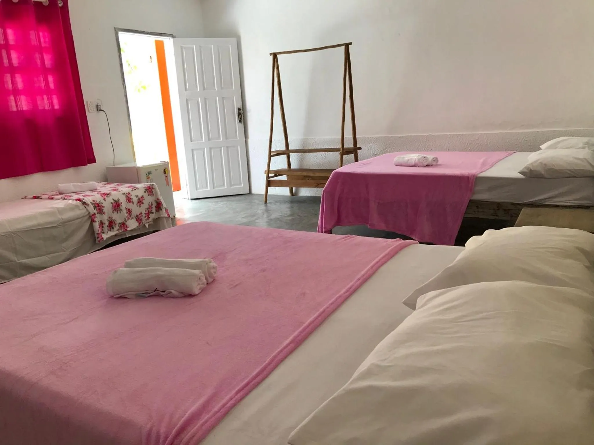 Bed in Pousada Kawaii