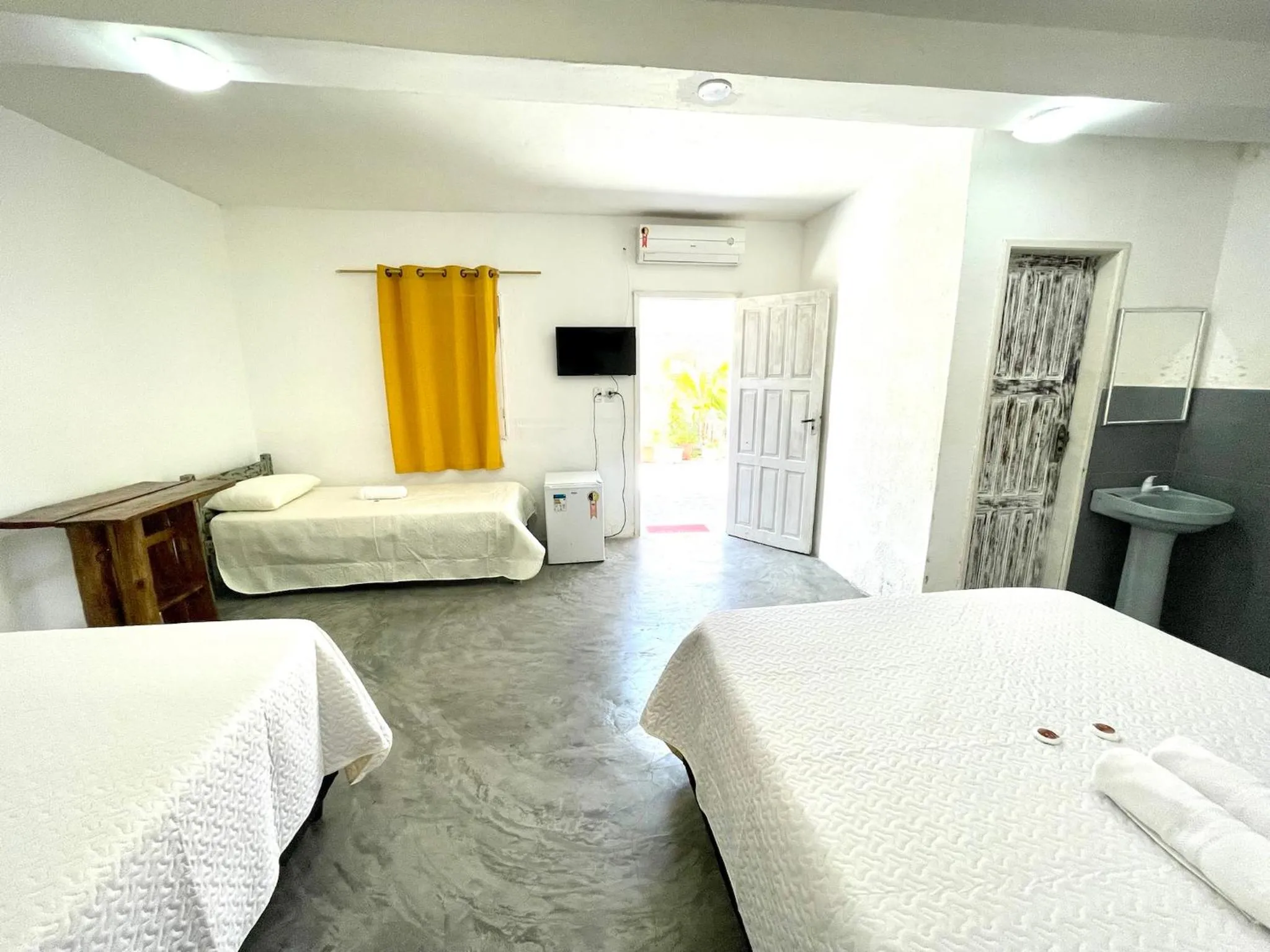 Bed in Pousada Kawaii