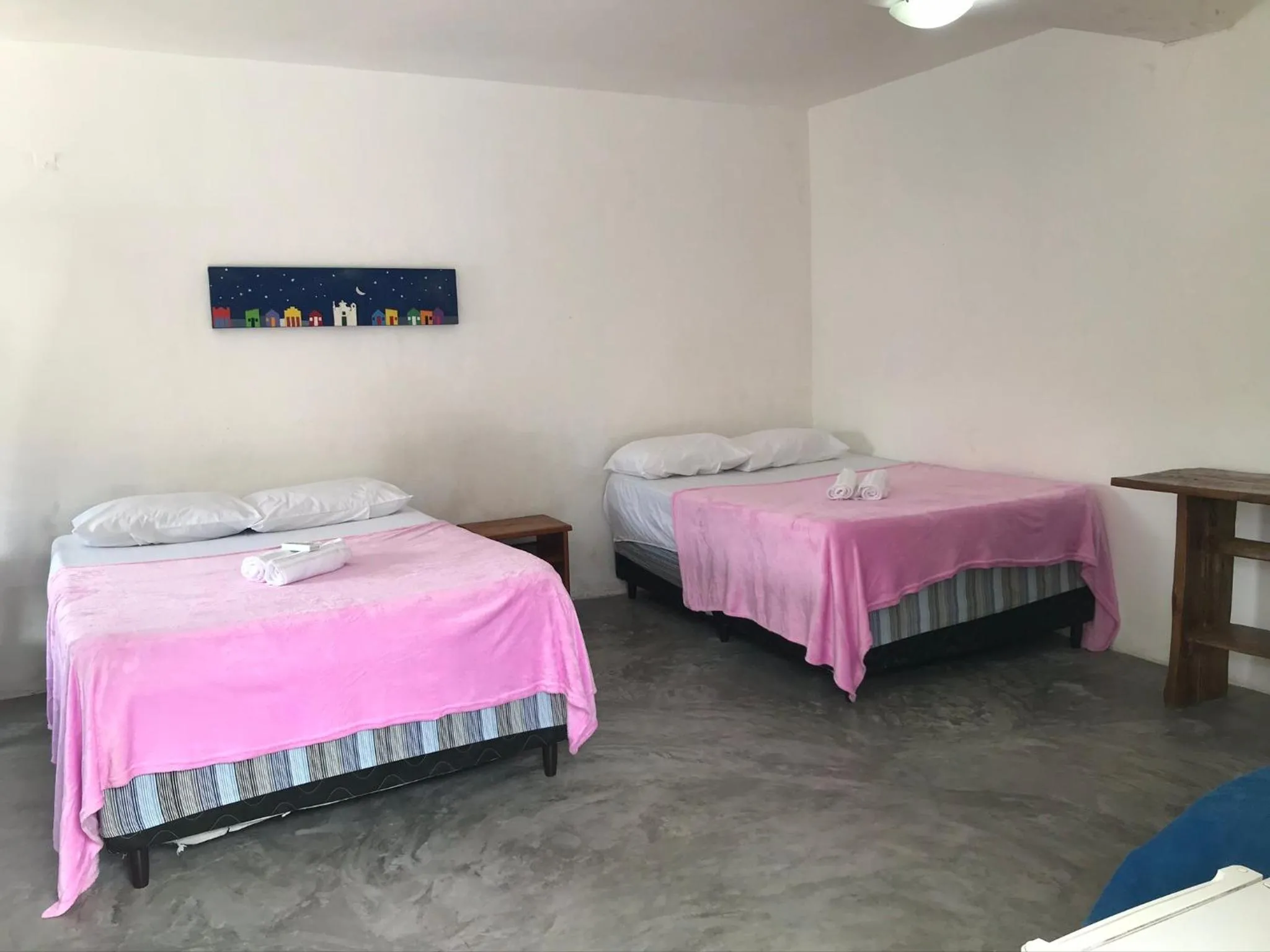 Bed in Pousada Kawaii