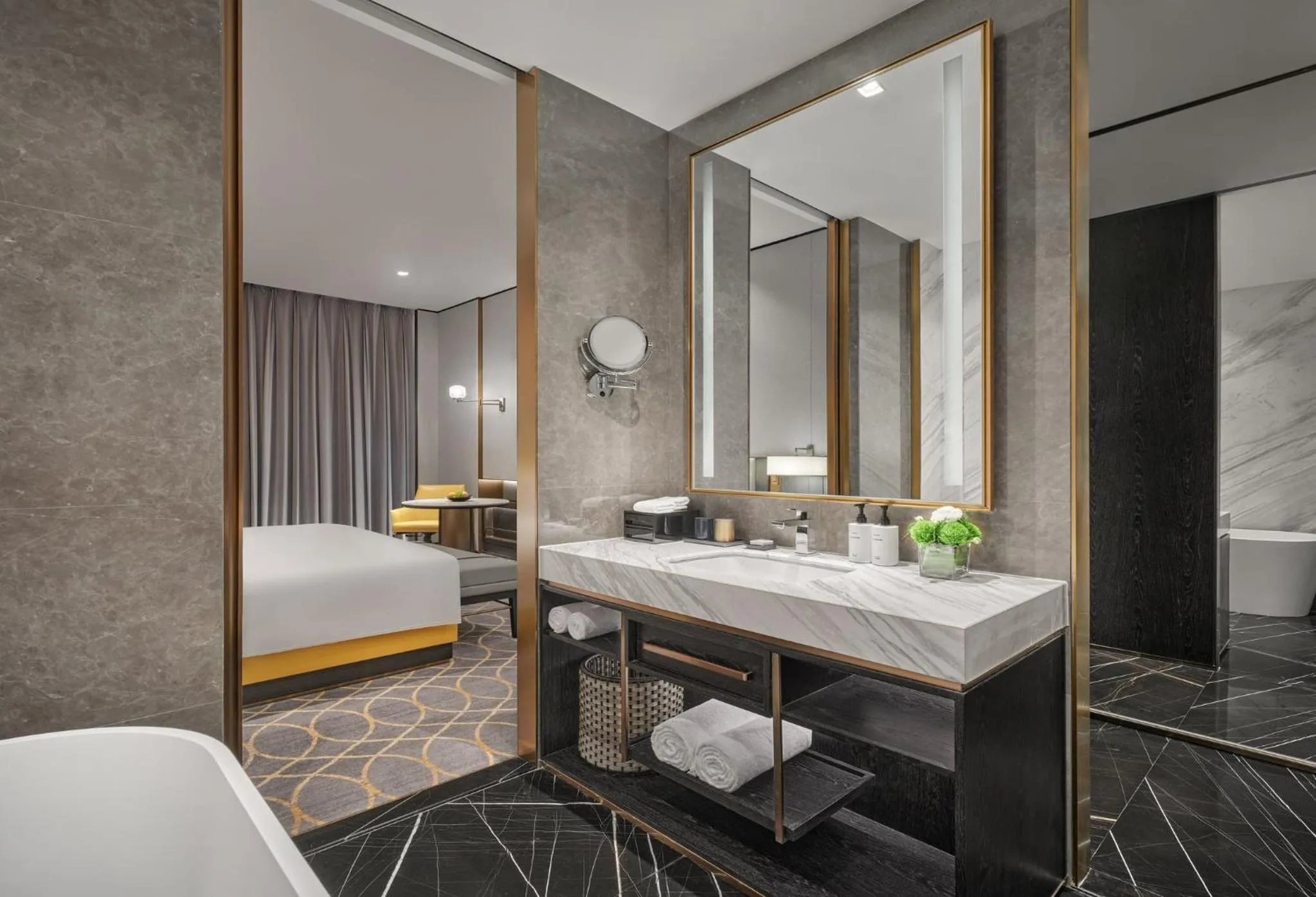 Photo of the whole room, Bed in The Azure Ningbo, Vignette Collection