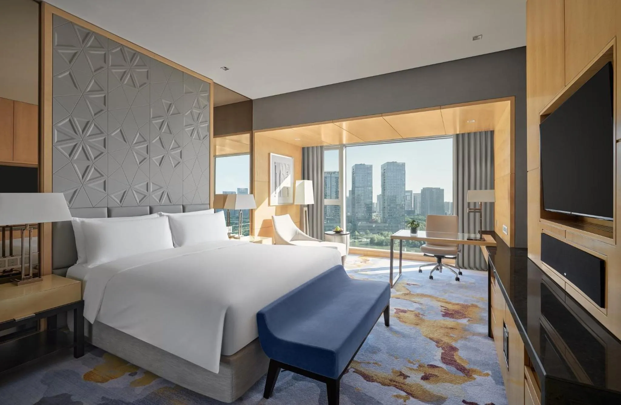 Photo of the whole room, Bed in The Azure Ningbo, Vignette Collection