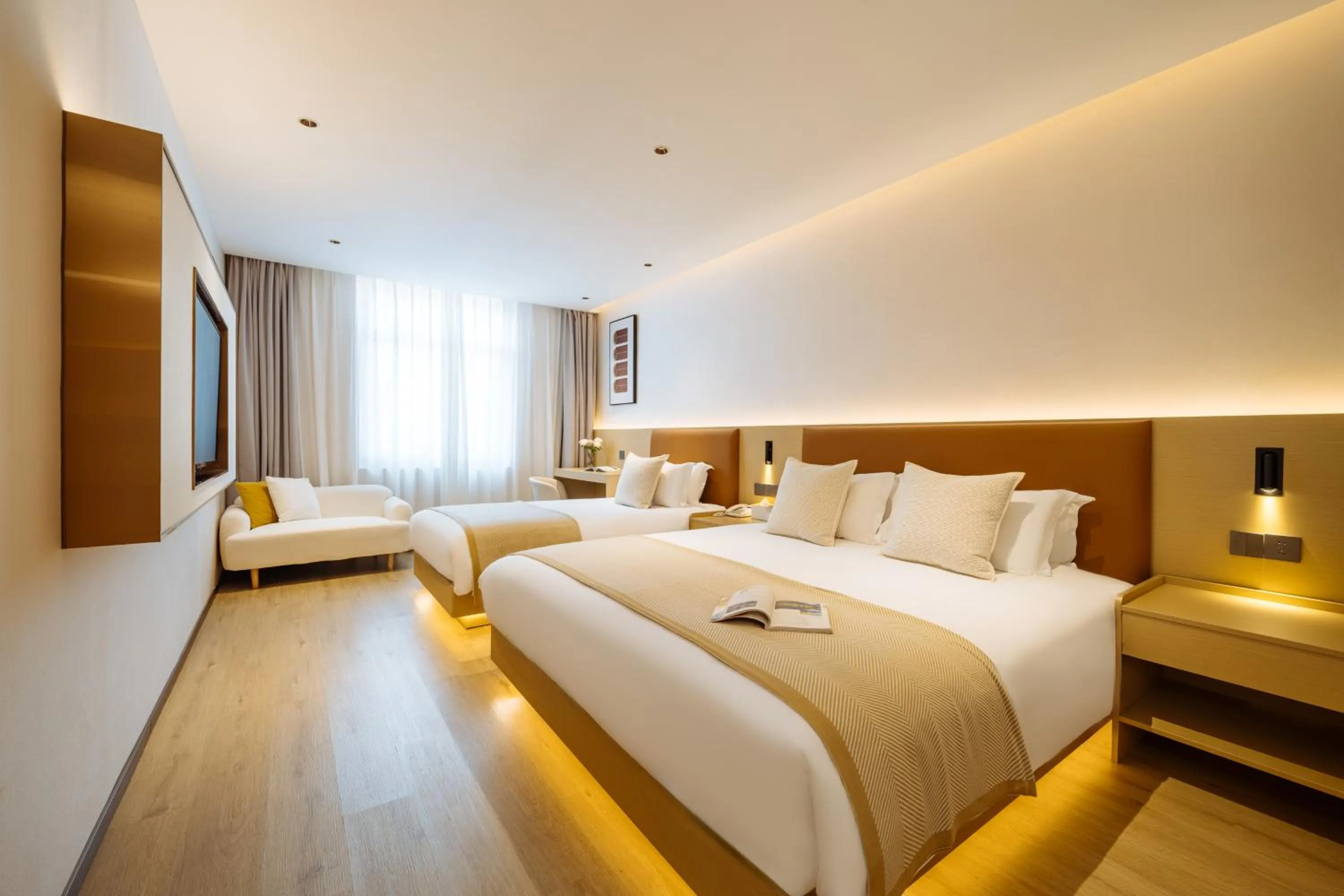 Photo of the whole room, Bed in Old Street Yun Zhu Hotel