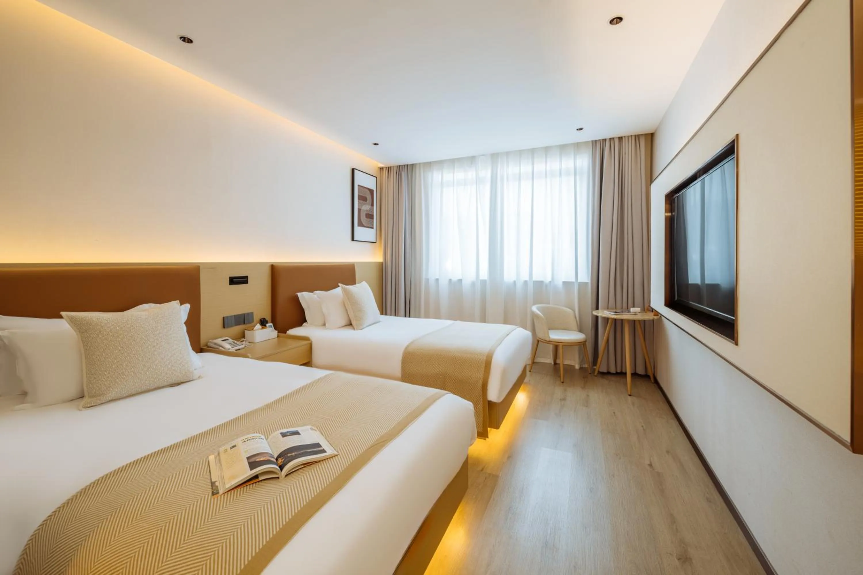 Bed in Old Street Yun Zhu Hotel