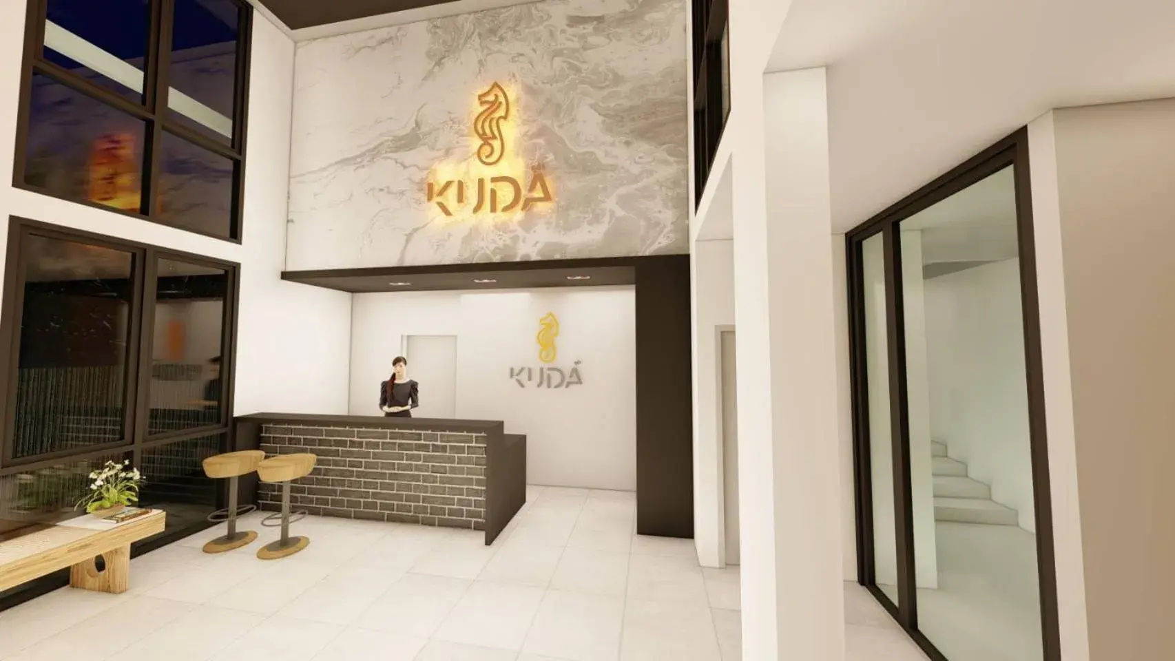 Lobby or reception in Kuda Asia Hotel Bang Saen Lobby or reception in Kuda Asia Hotel Bang Saen