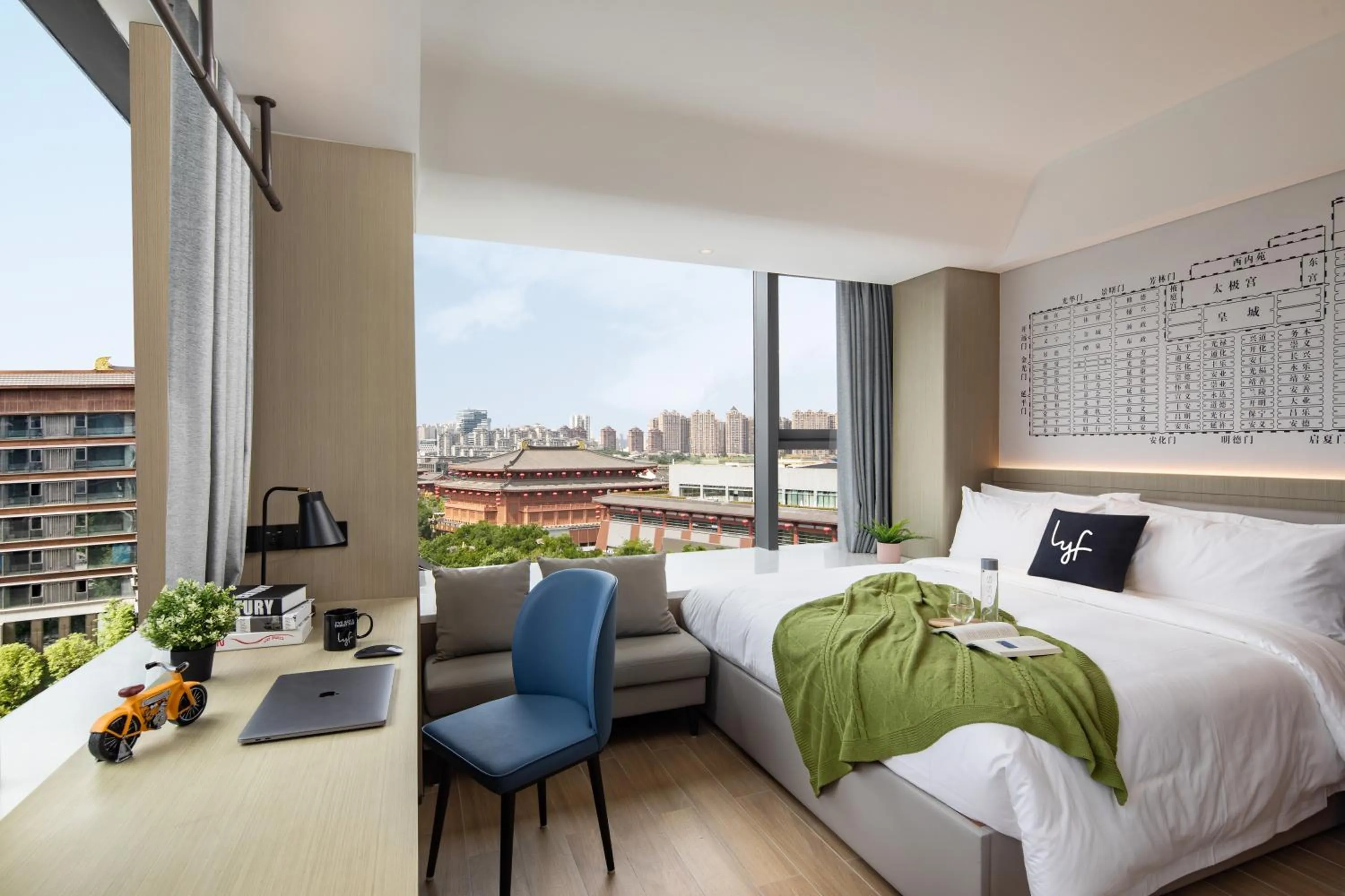 Street view, Bed in lyf Dayanta Xi'an by the Ascott Limited free gym & free park & free laundry room