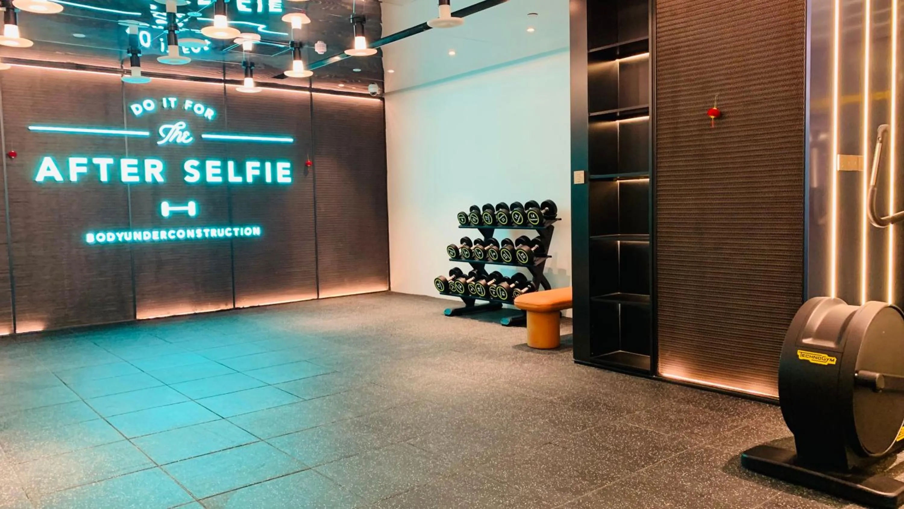 Fitness centre/facilities in lyf Dayanta Xi'an by the Ascott Limited free gym & free park & free laundry room
