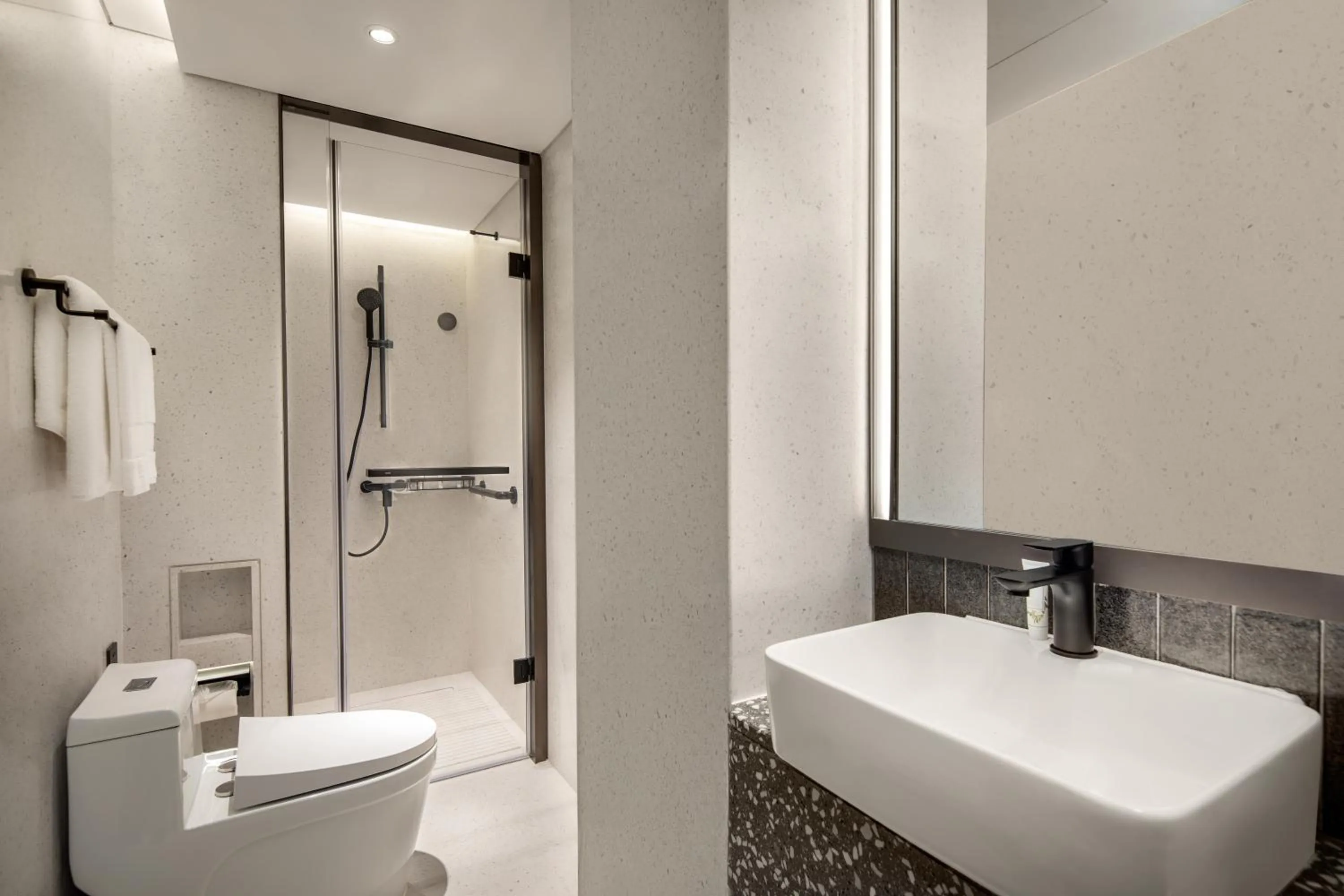 Toilet in lyf Dayanta Xi'an by the Ascott Limited free gym & free park & free laundry room