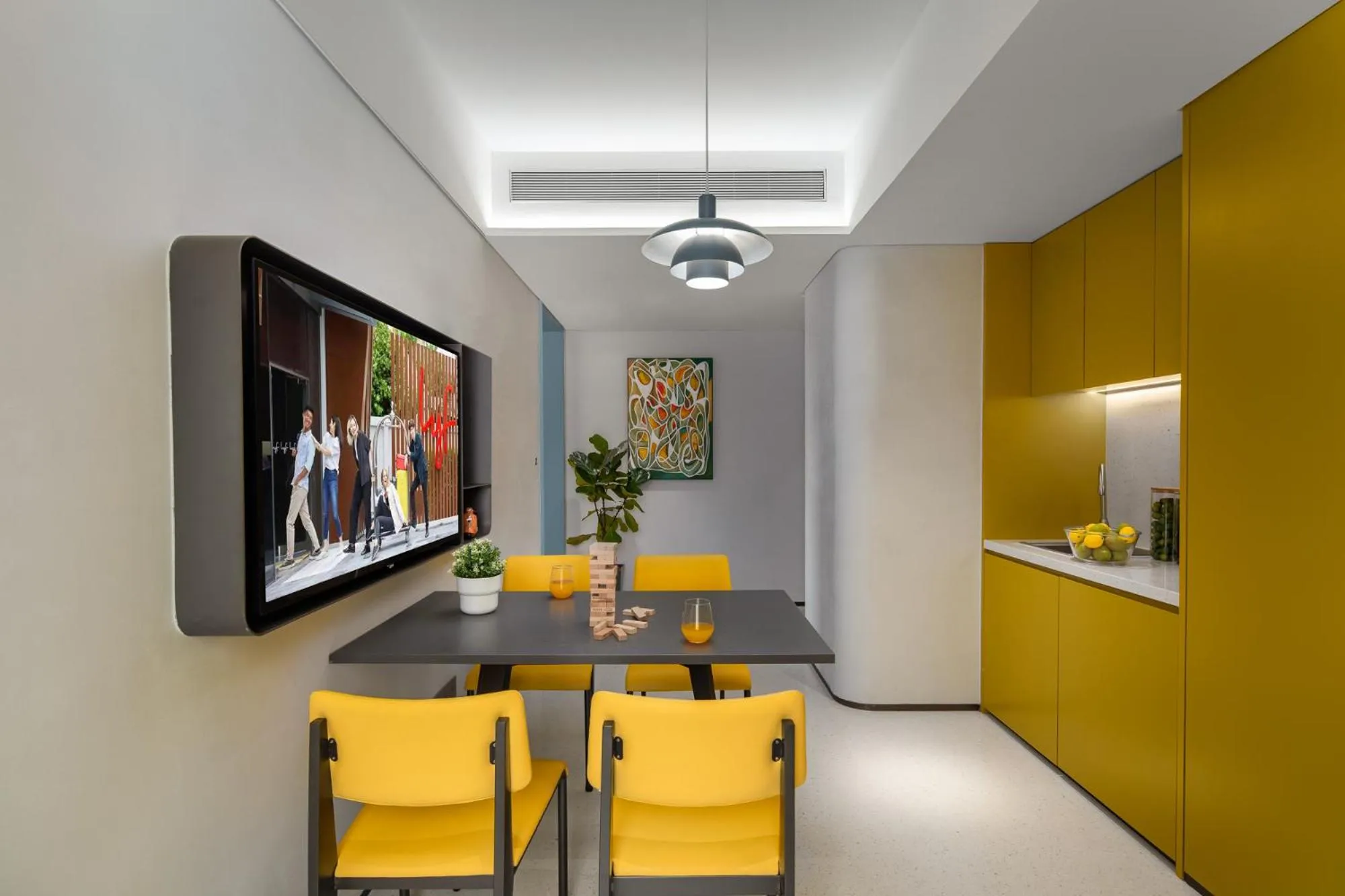 TV and multimedia in lyf Dayanta Xi'an by the Ascott Limited free gym & free park & free laundry room