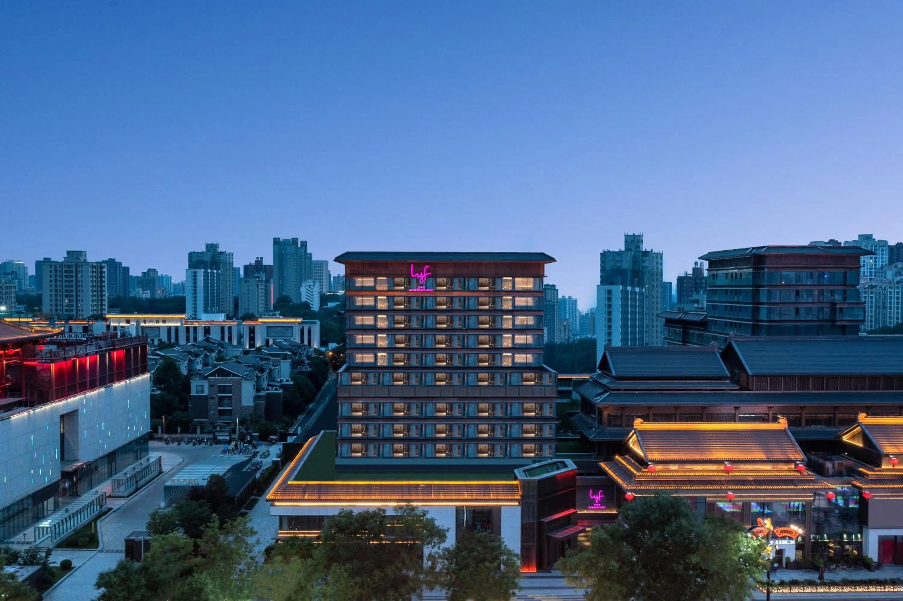 Bird's eye view in lyf Dayanta Xi'an by the Ascott Limited free gym & free park & free laundry room