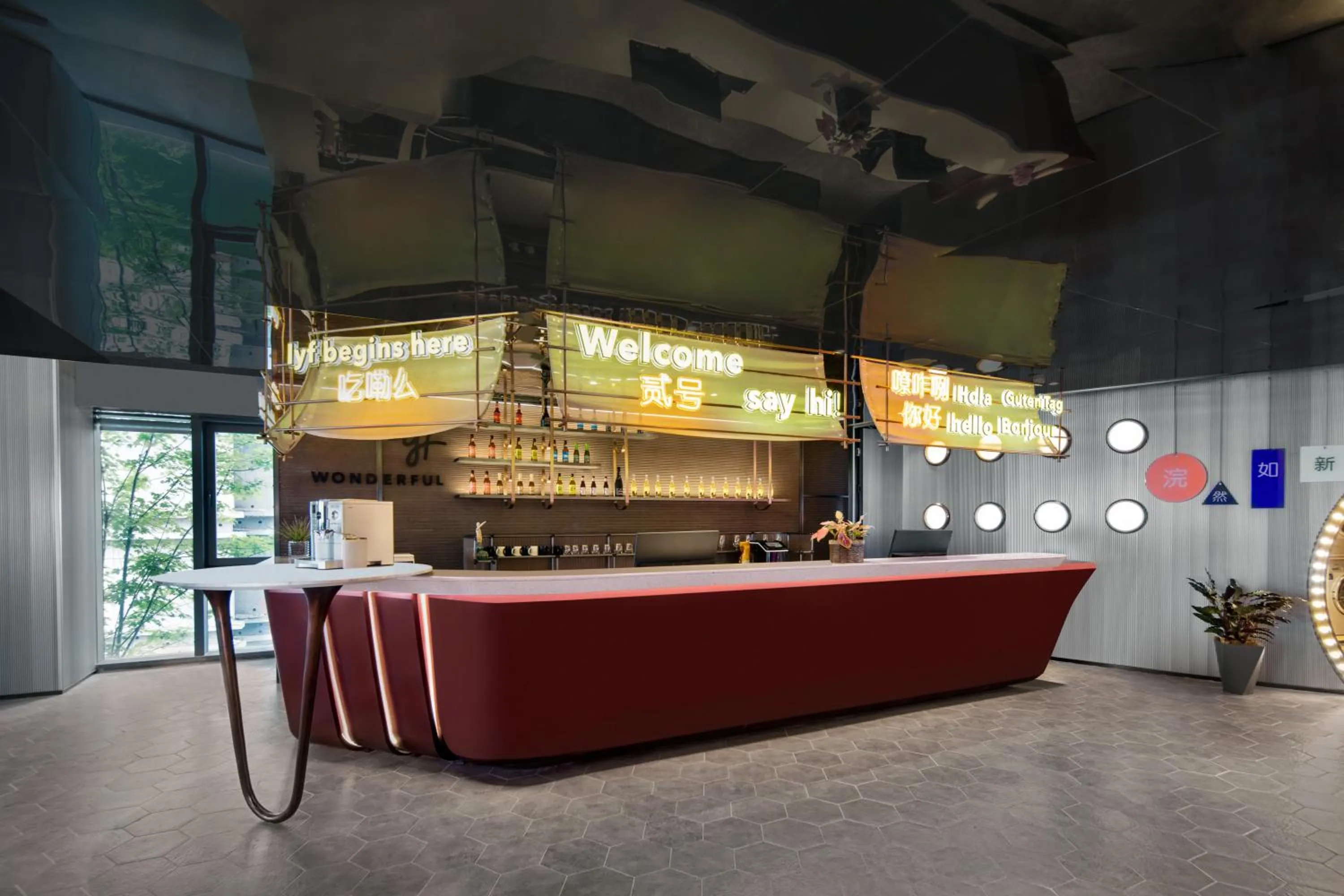 Lobby or reception in lyf Dayanta Xi'an by the Ascott Limited free gym & free park & free laundry room