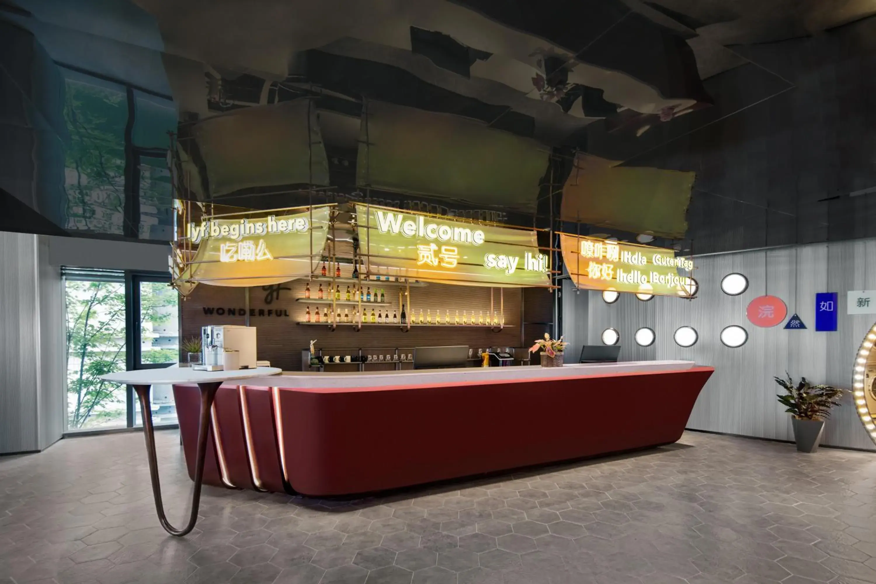 Lobby or reception in lyf Dayanta Xi'an by the Ascott Limited free gym & free park & free laundry room Lobby or reception in lyf Dayanta Xi'an by the Ascott Limited free gym & free park & free laundry room