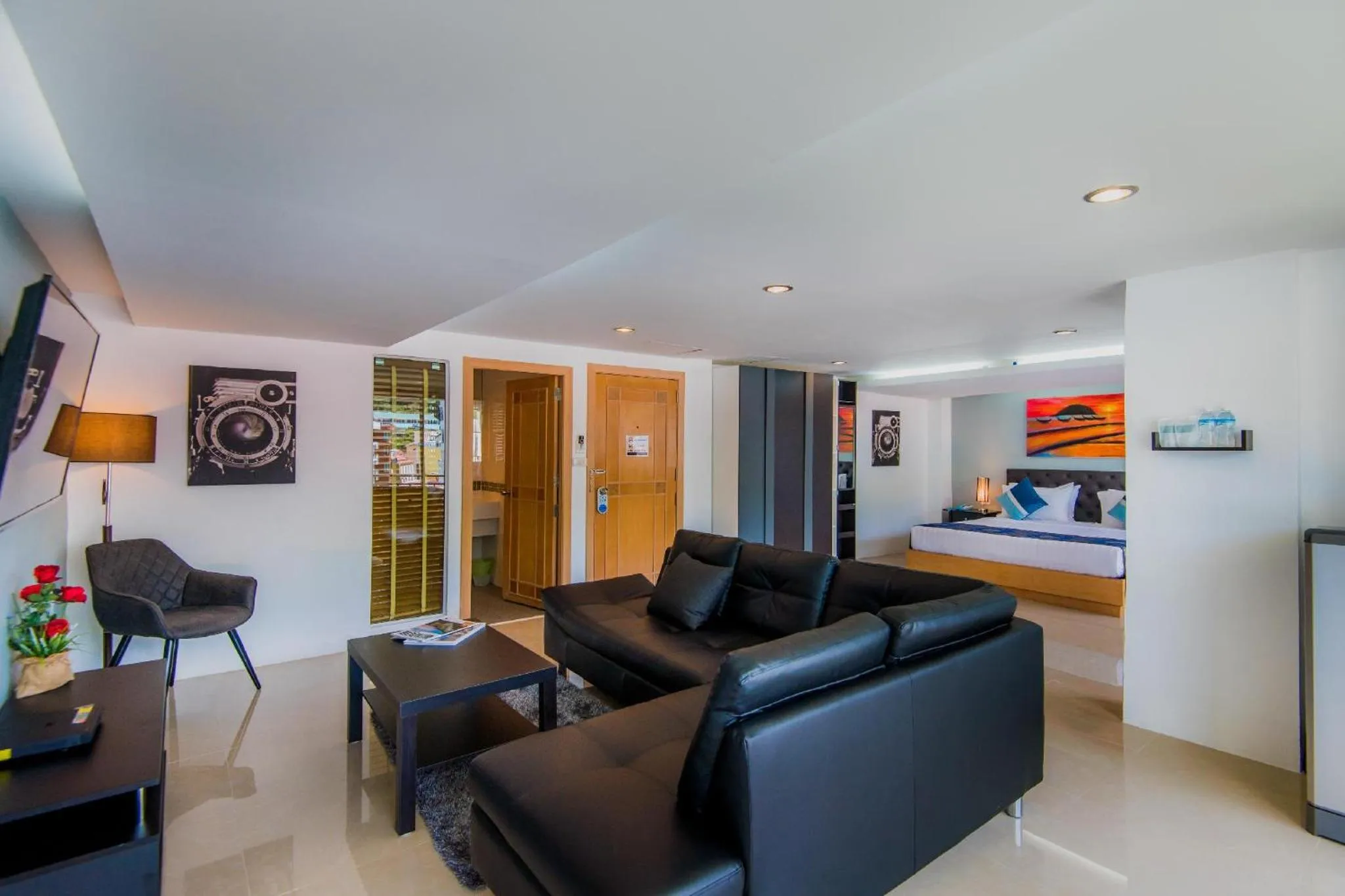 Living room in Hallo Patong Hotel