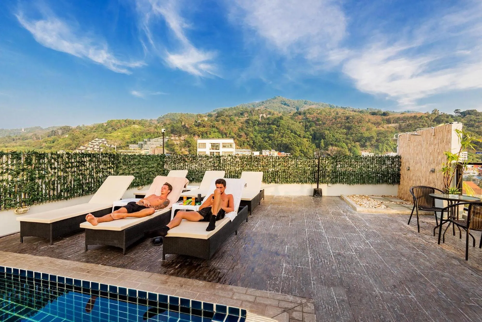 Patio in Hallo Patong Hotel