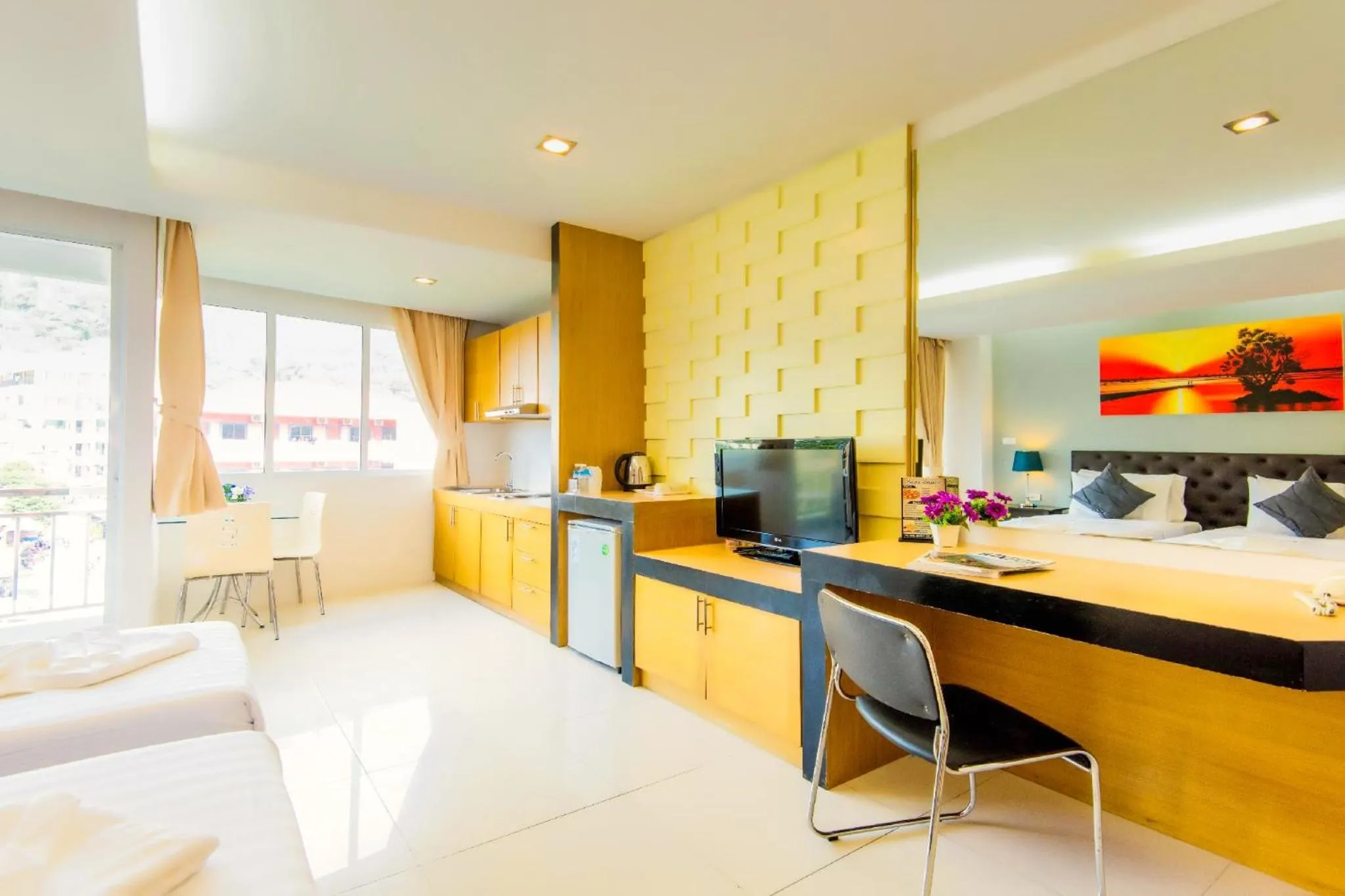 Living room in Hallo Patong Hotel